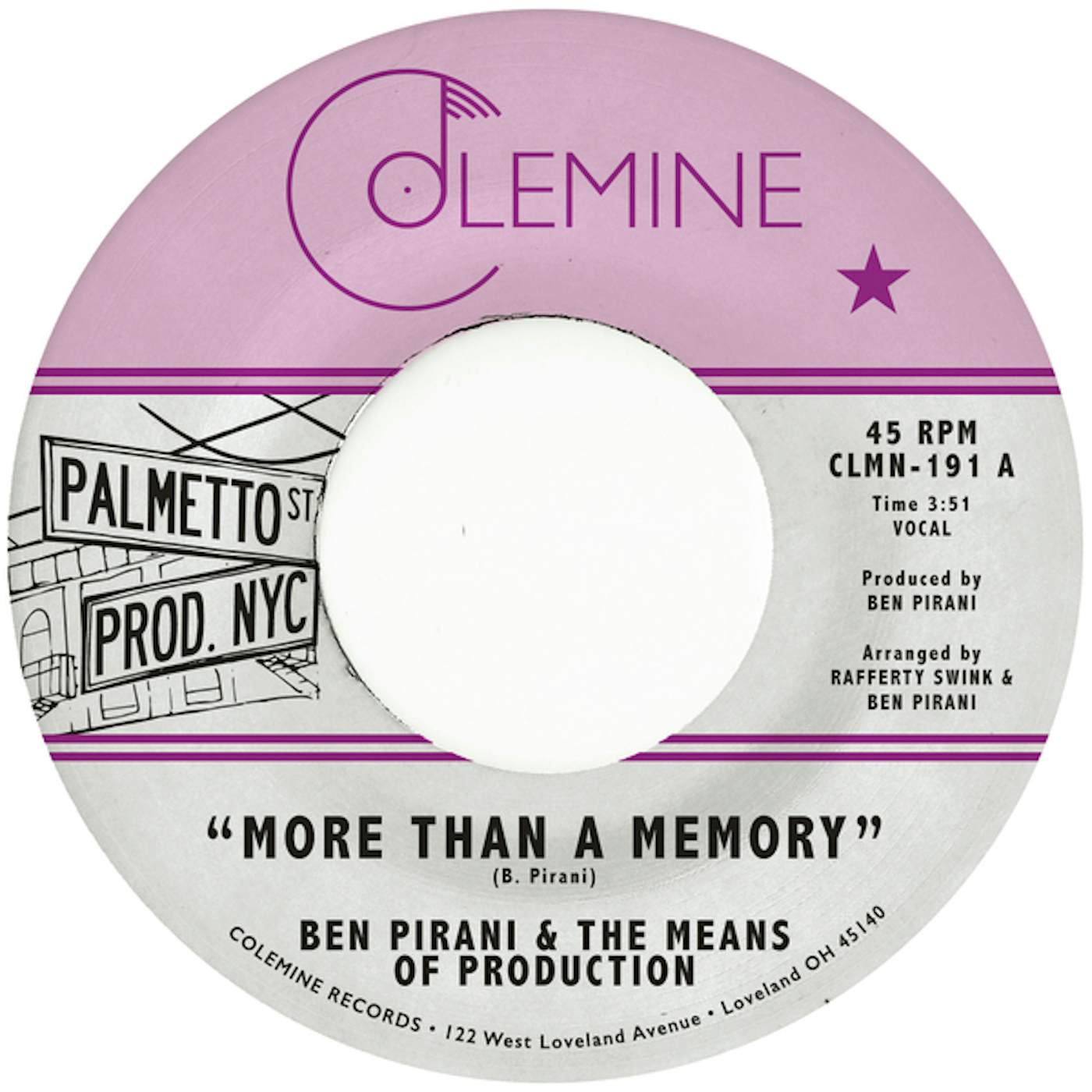 Ben Pirani More Than A Memory Vinyl Record