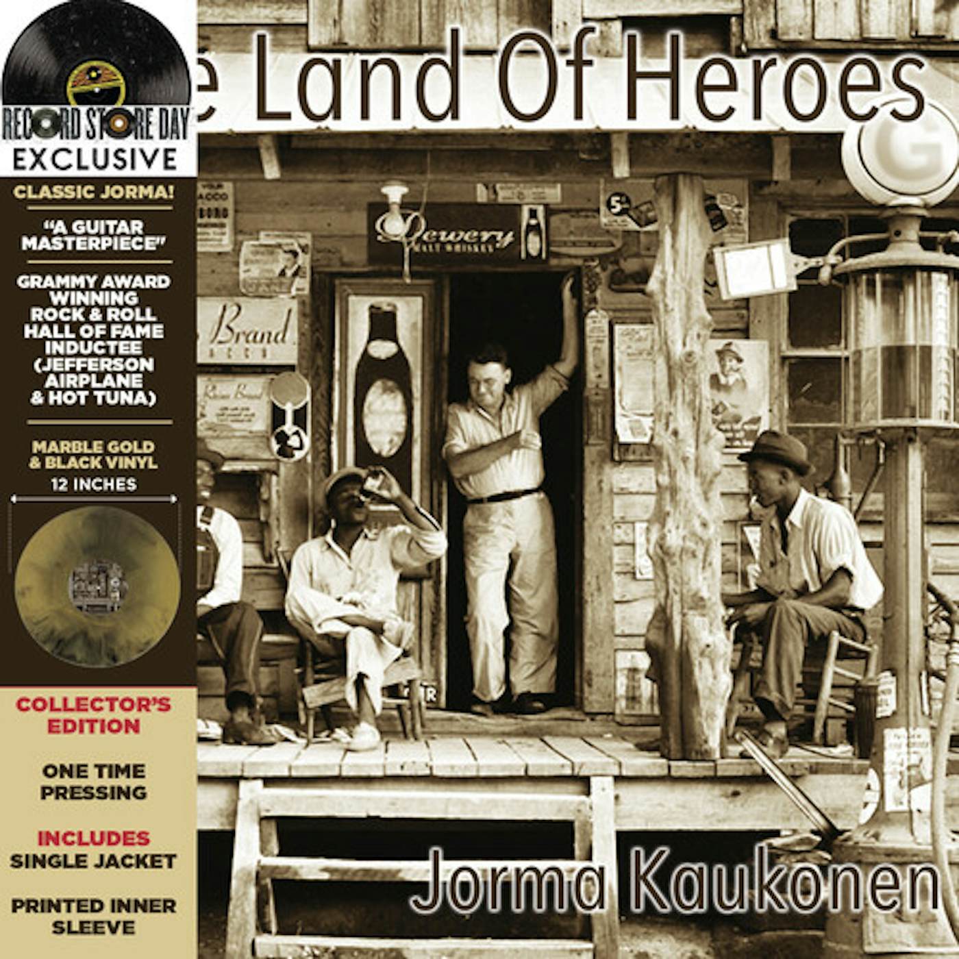 Jorma Kaukonen LAND OF HEROES Vinyl Record