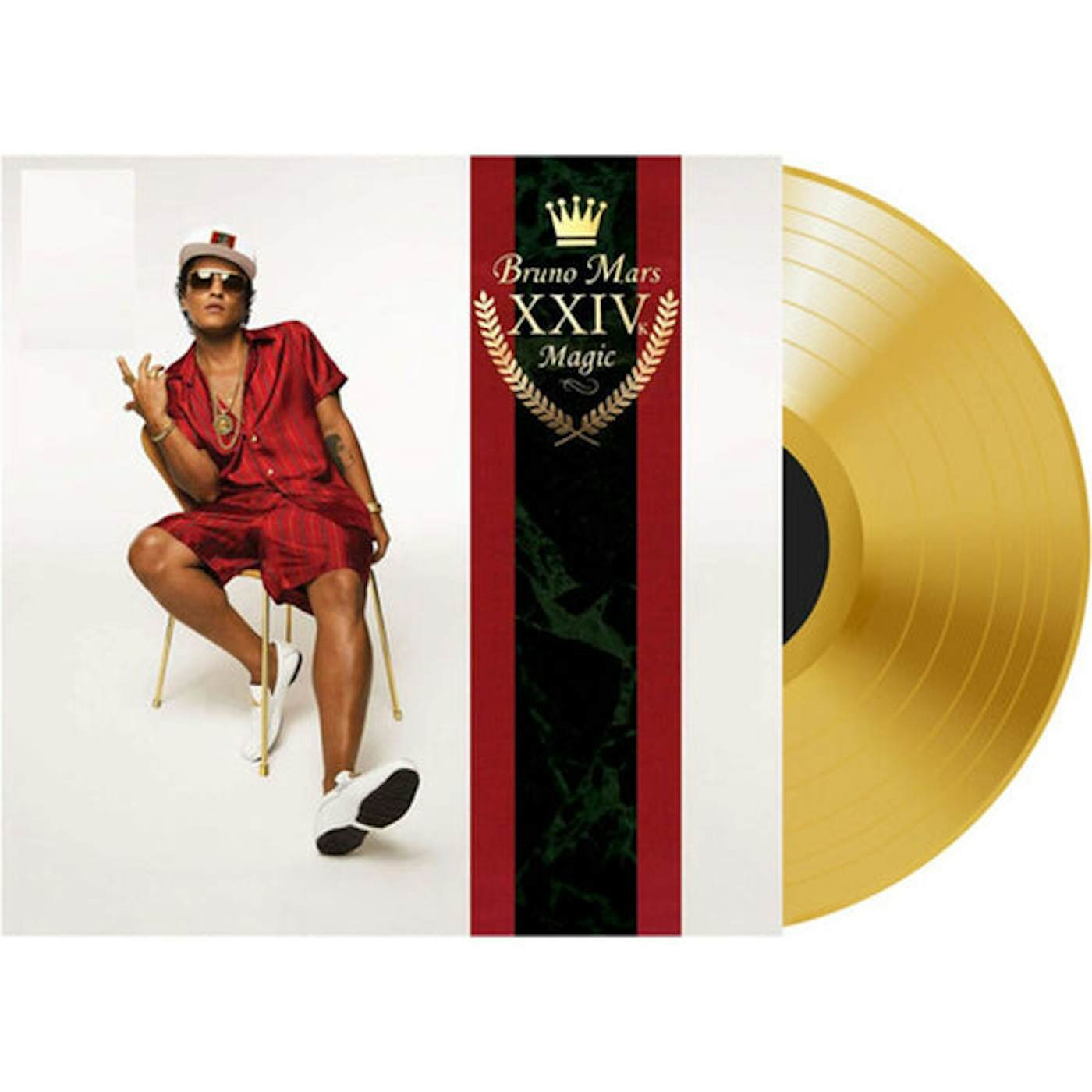 Bruno Mars 24K Magic Vinyl Record (Gold)