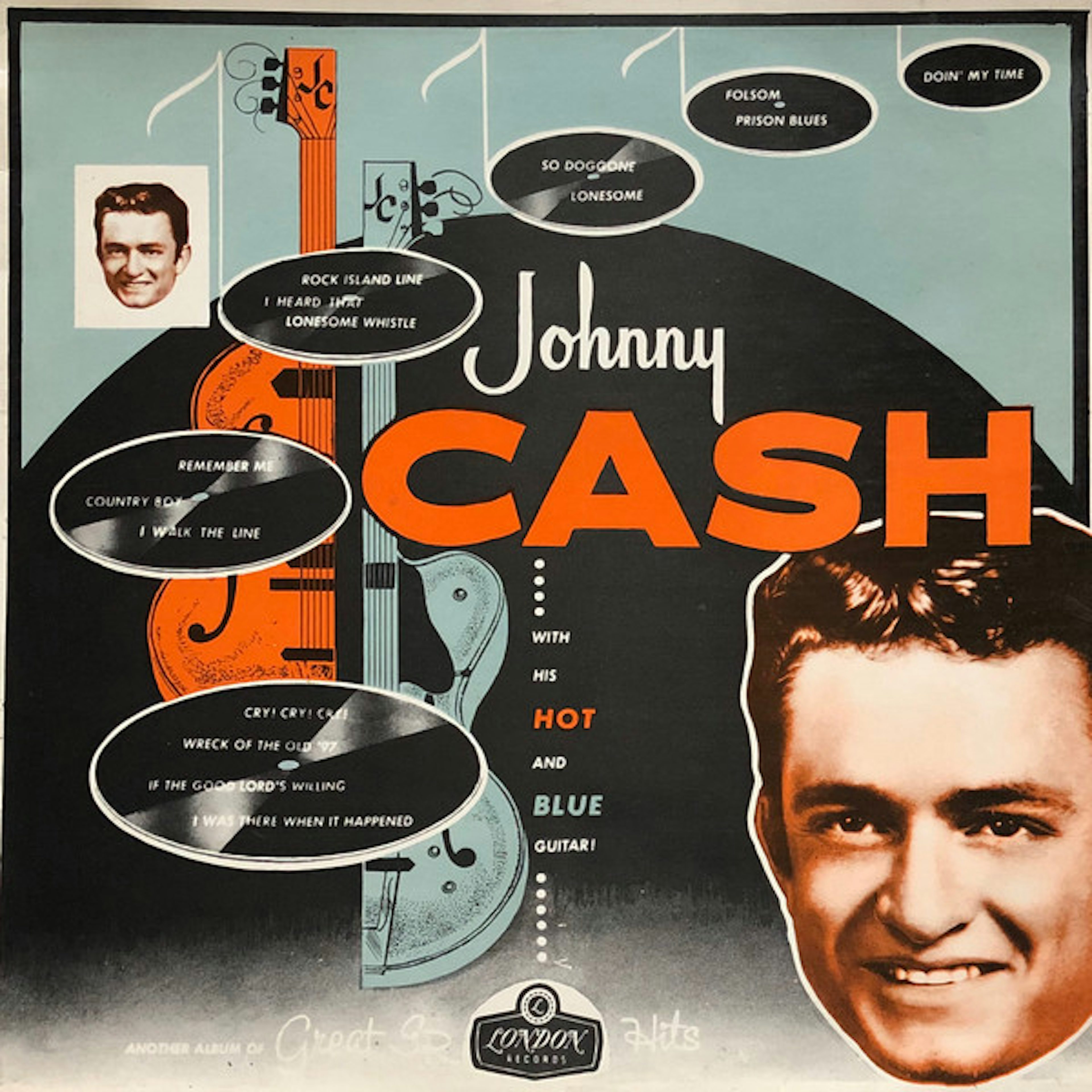 Johnny Cash With His Hot and
