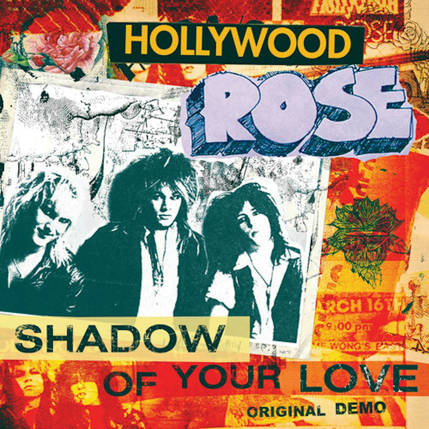 Hollywood Rose SHADOW OF YOUR LOVE / RECKLESS LIFE Vinyl Record - Red Vinyl