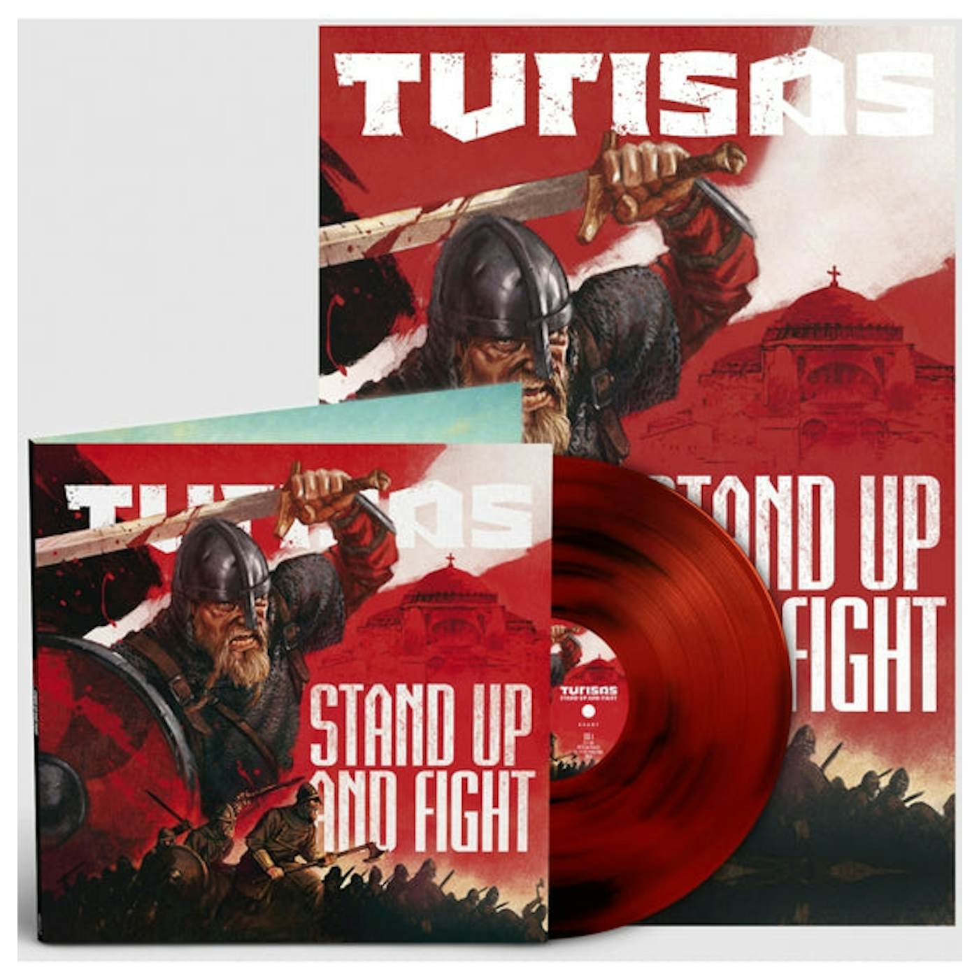 Turisas STAND UP & FIGHT (RED VINYL) Vinyl Record