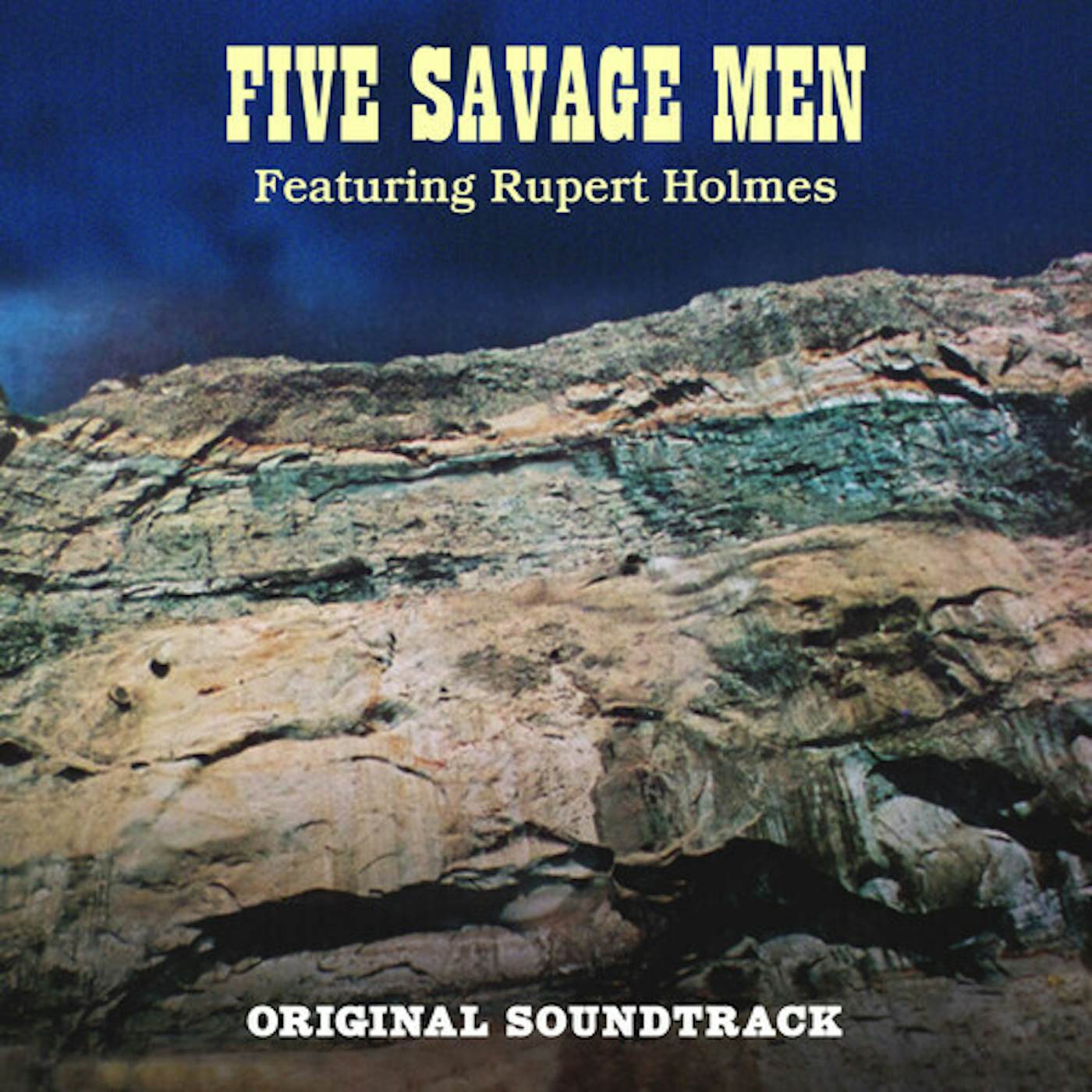 Rupert Holmes FIVE SAVAGE MEN - Original Soundtrack - BLUE Vinyl Record