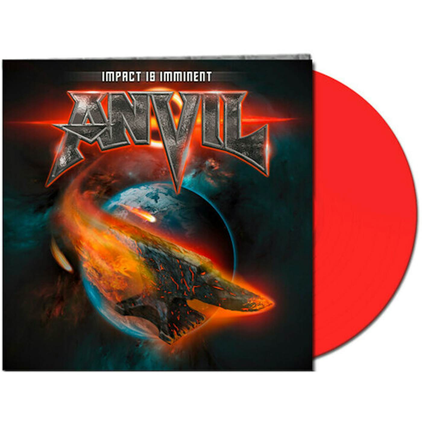 Anvil IMPACT IS IMMINENT (CLEAR RED) Vinyl Record