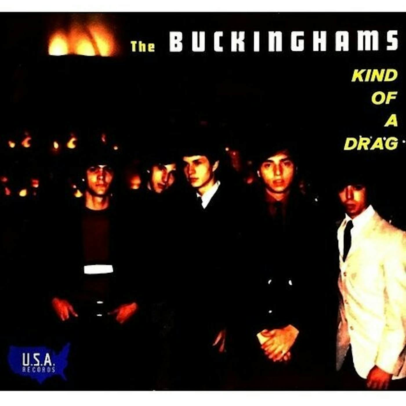 The Buckinghams KIND OF A DRAG - YELLOW & GOLD SMOKE Vinyl Record