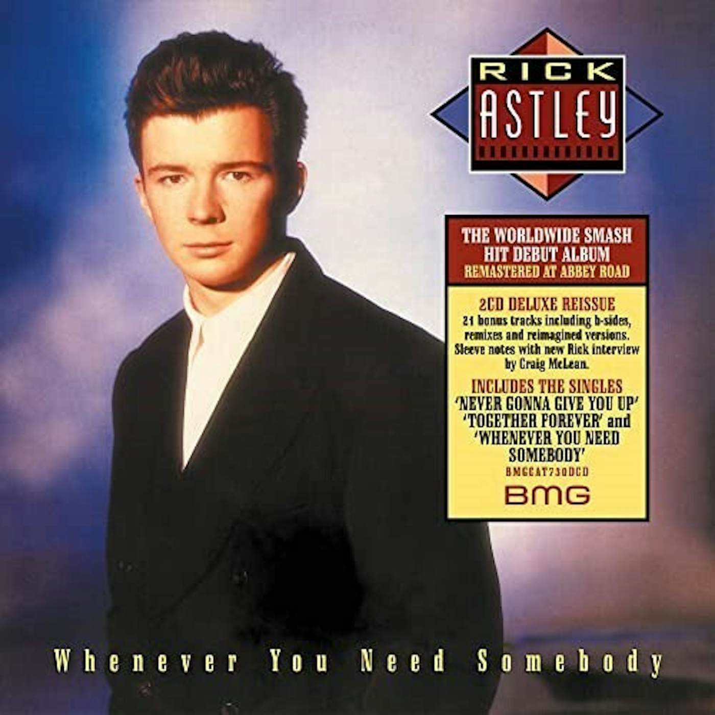 Rick Astley WHENEVER YOU NEED SOMEBODY (2022 REMASTER/DELUXE) CD