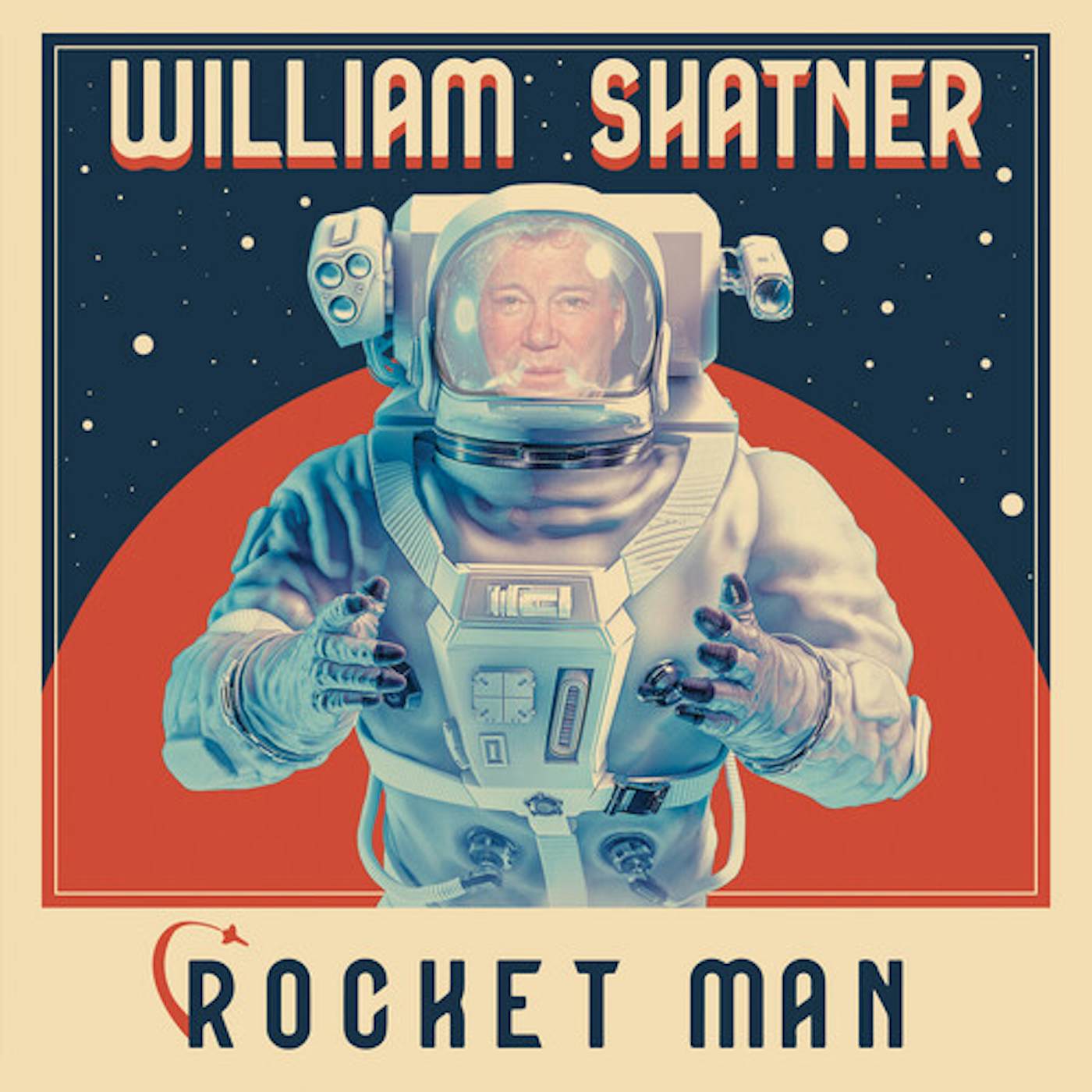 William Shatner ROCKET MAN - SILVER Vinyl Record