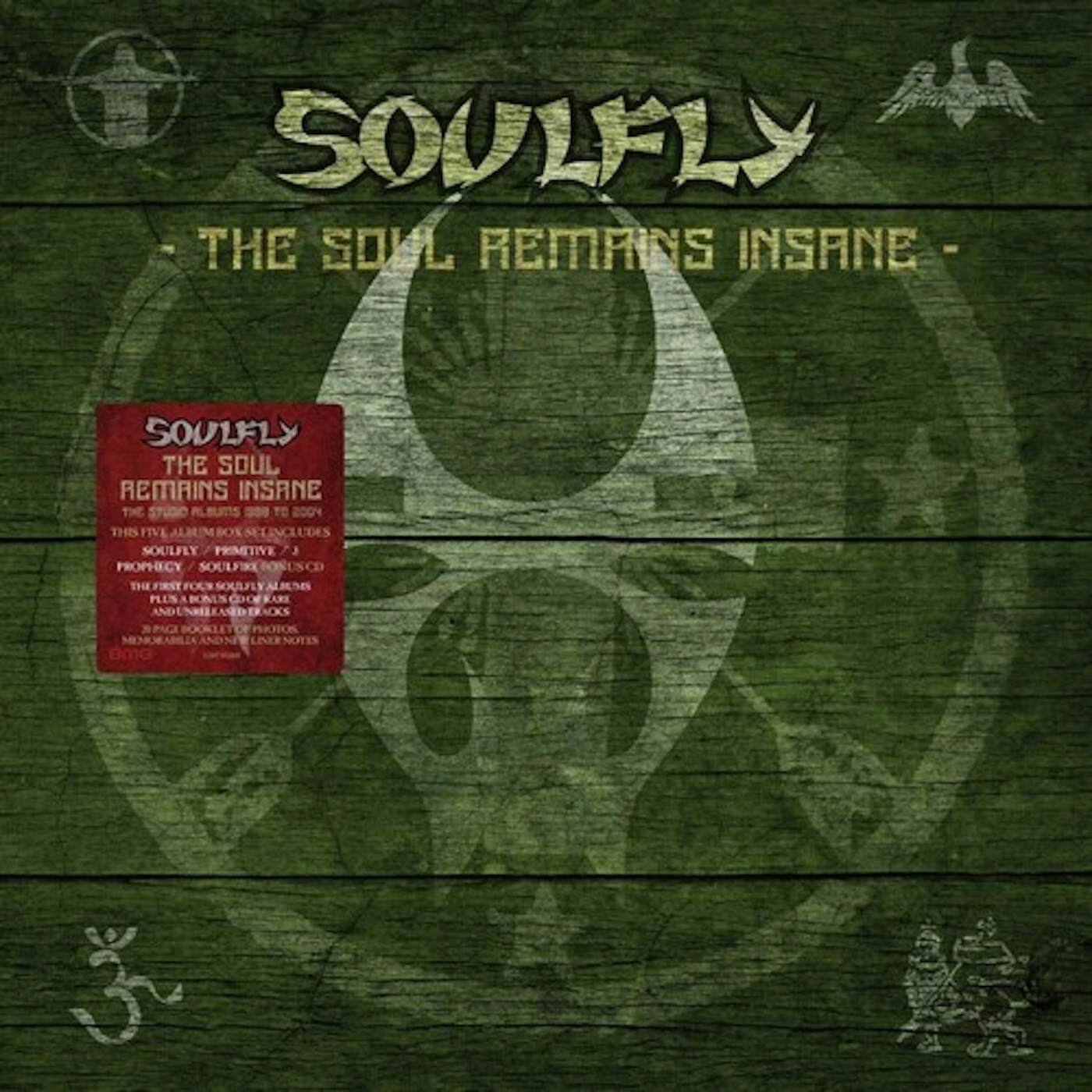 Soulfly SOUL REMAINS INSANE: STUDIO ALBUMS 1998 TO 2004 CD