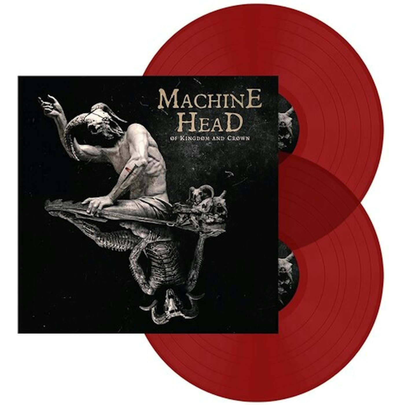 Machine Head OF KINGDOM & CROWN - RED Vinyl Record