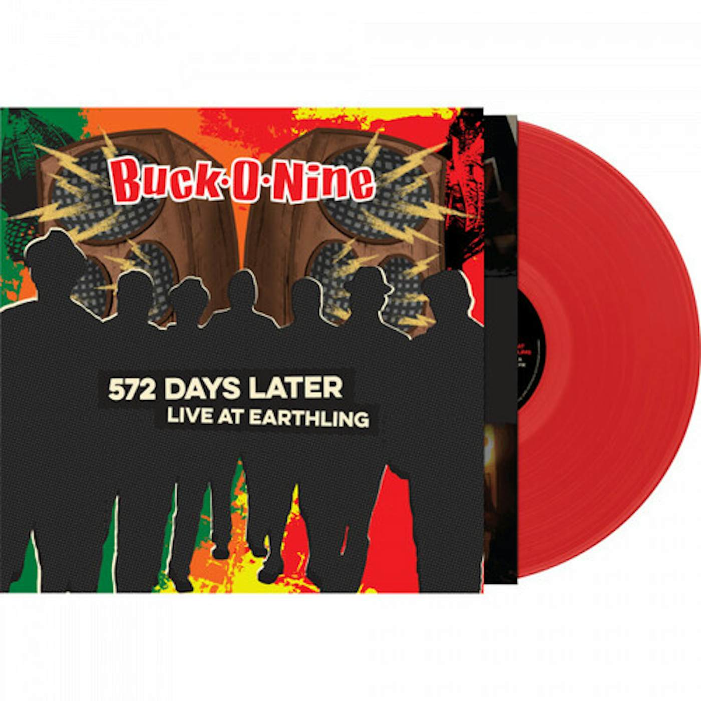 Buck-O-Nine 572 DAYS LATER - LIVE AT EARTHLING - RED Vinyl Record