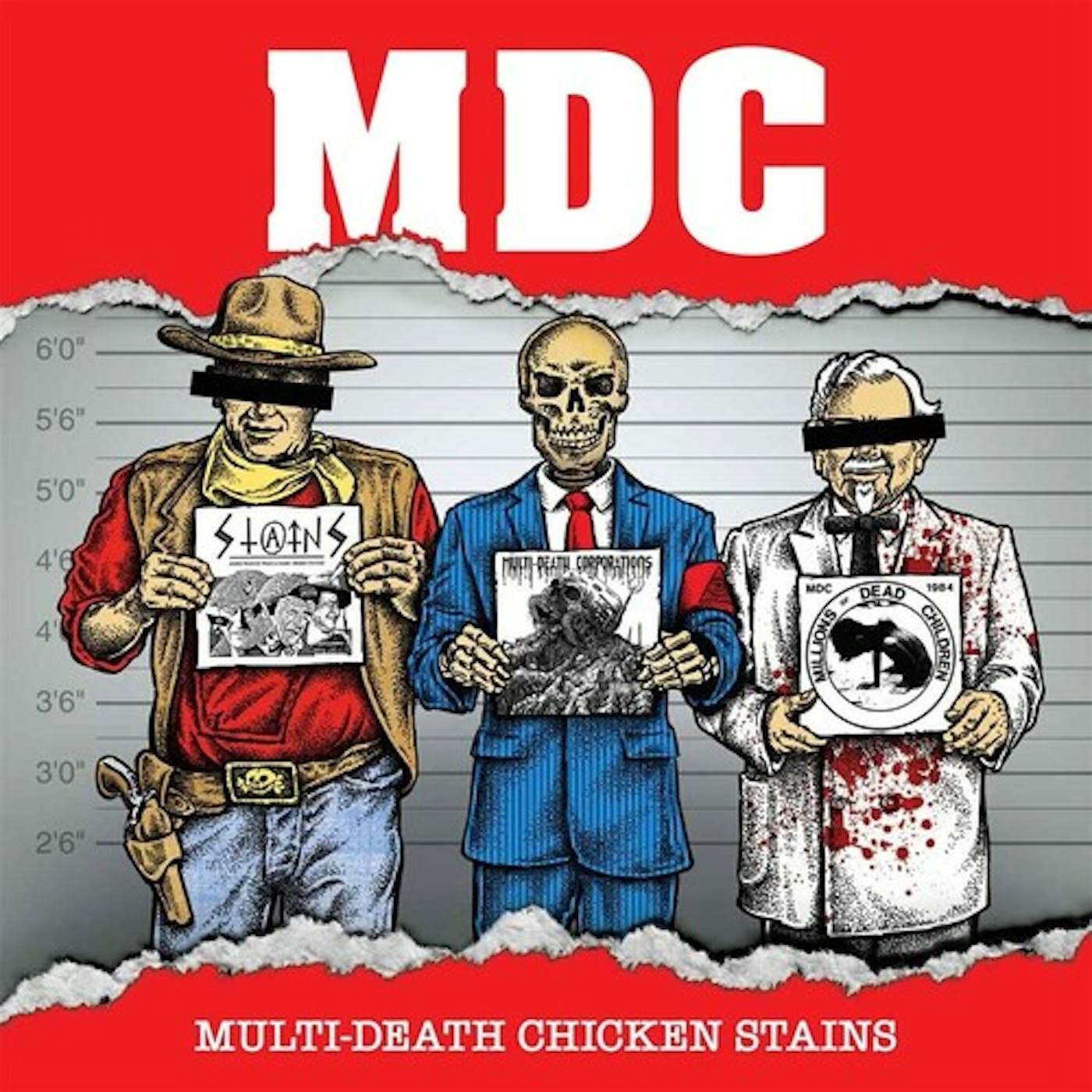 MDC MULTI DEATH CHICKEN STAINS 12 - MILLENNIUM EDITION Vinyl Record