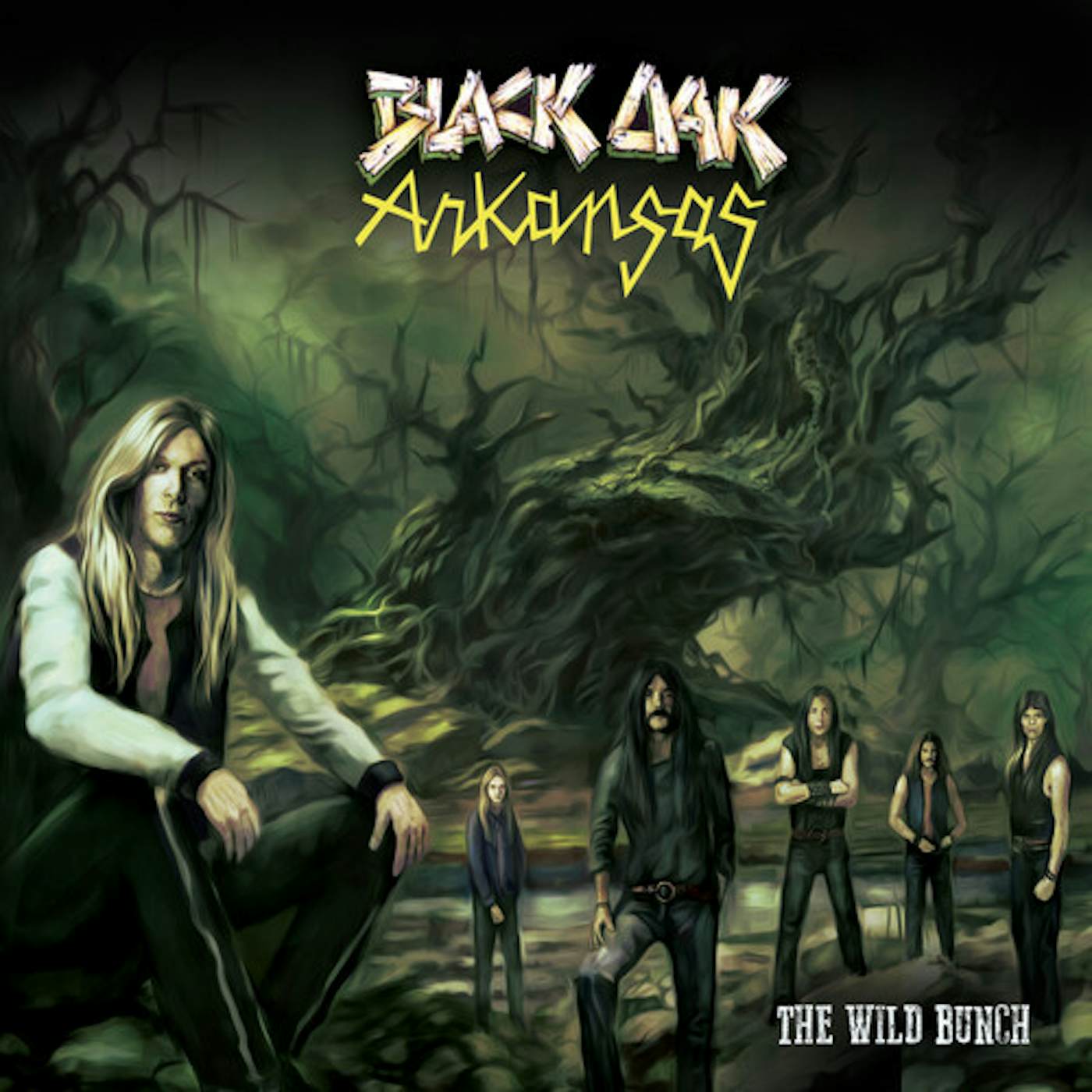 Black Oak Arkansas WILD BUNCH - GREEN MARBLE Vinyl Record