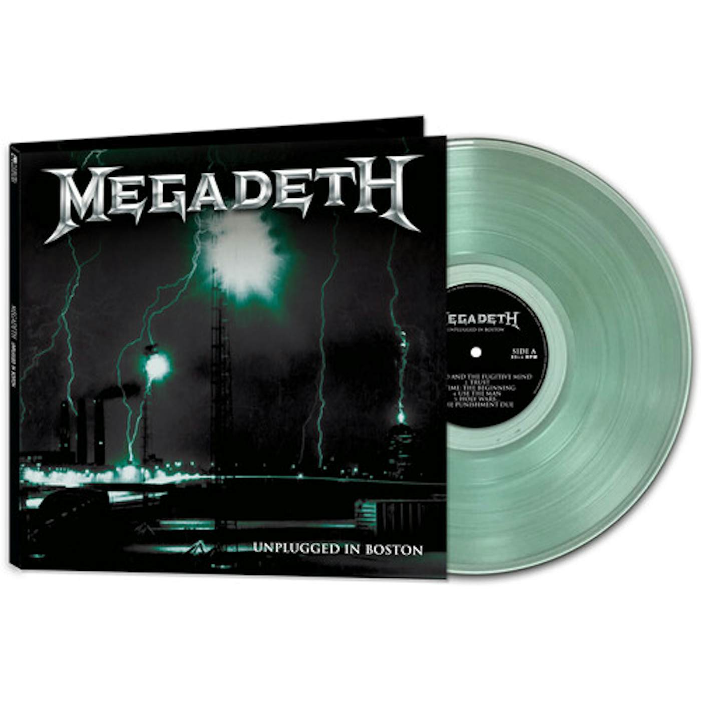 Megadeth Unplugged In Boston - Coke Bottle Green Vinyl Record