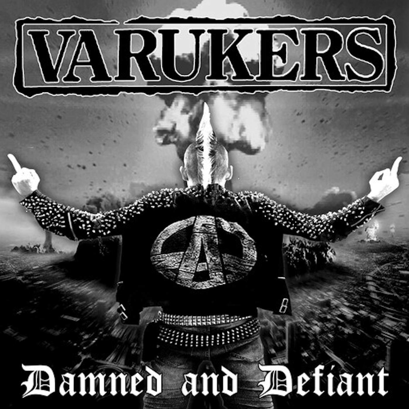 The Varukers DAMNED & DEFIANT - BLUE Vinyl Record