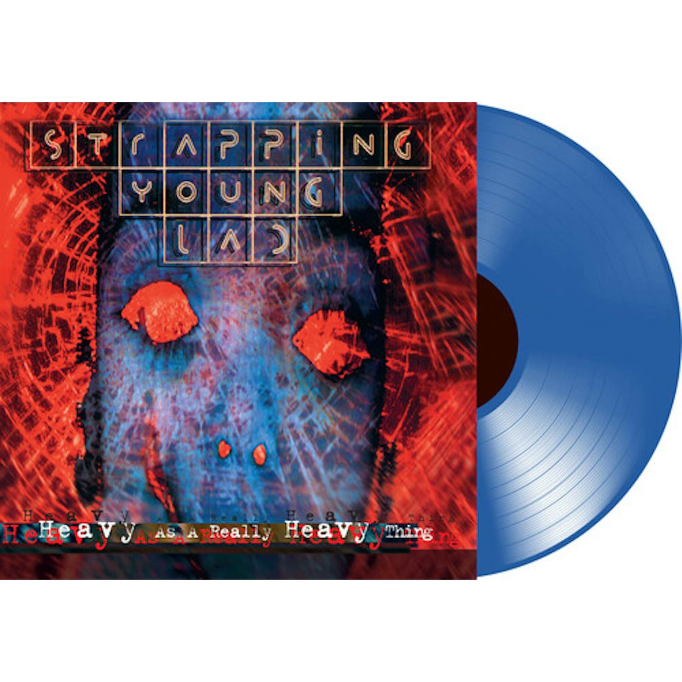 Strapping Young Lad HEAVY AS A REALLY HEAVY THING - TRANSPARENT BLUE Vinyl Record