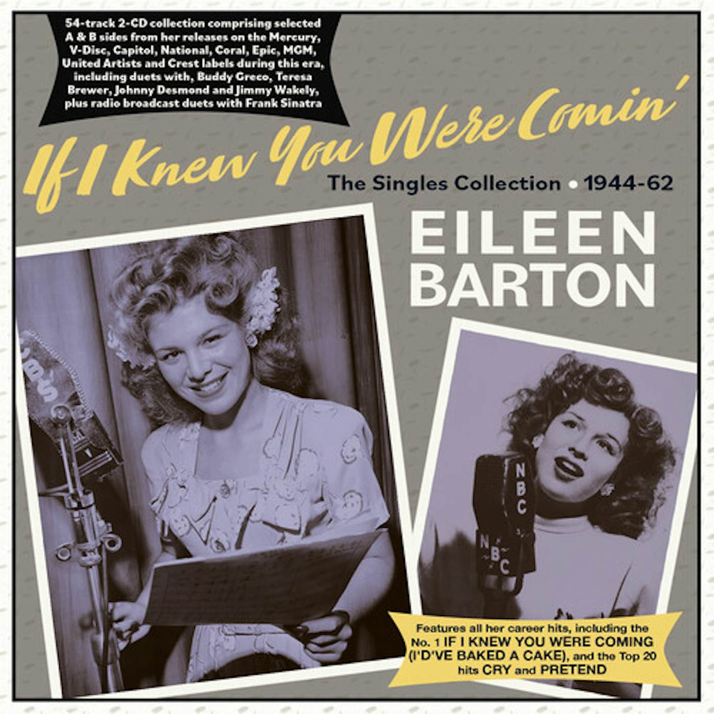 Eileen Barton IF I KNEW YOU WERE COMIN': THE SINGLES COLLECTION CD