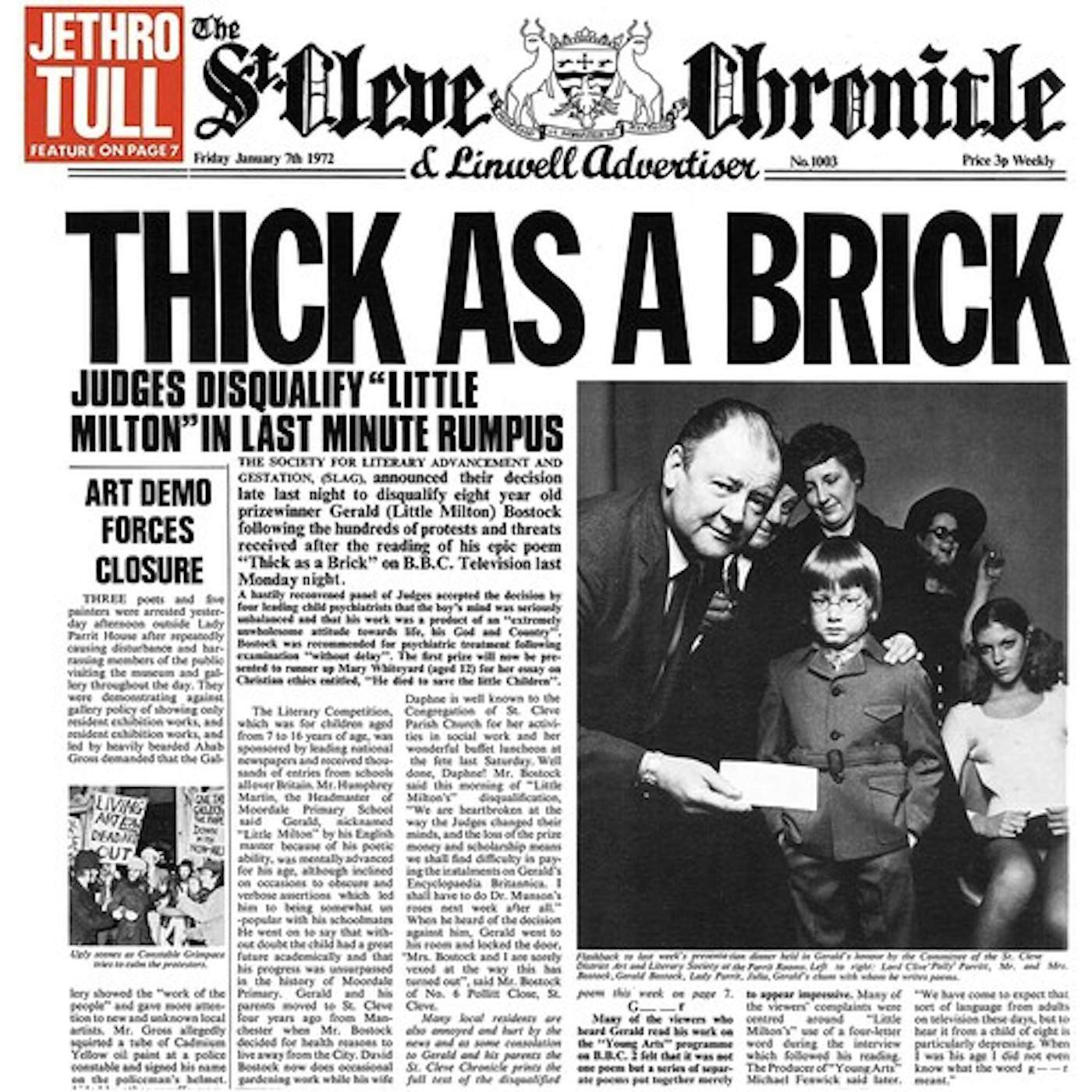 Jethro Tull THICK AS A BRICK (40TH ANNIVERSARY EDITION) CD