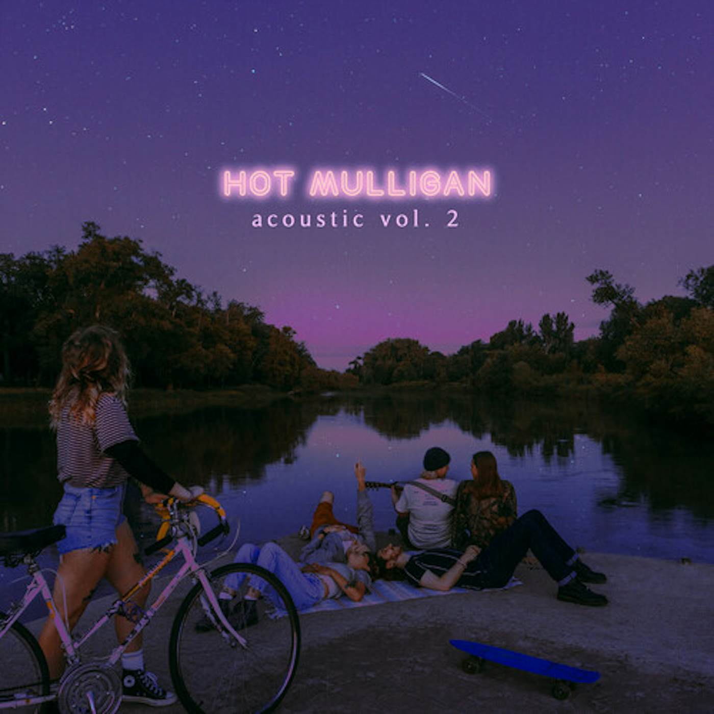 Hot Mulligan ACOUSTIC VOL. 1 + 2 - PURPLE WITH WHITE SPLATTER Vinyl Record