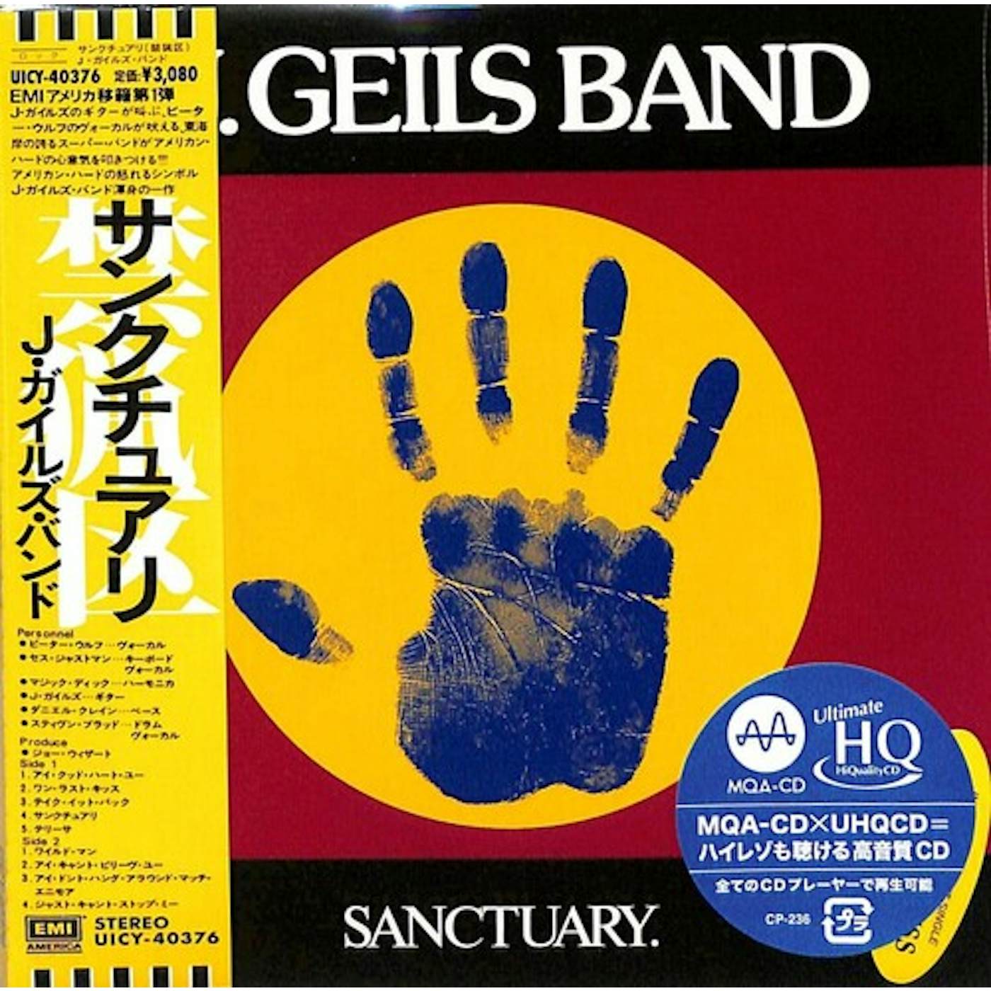 The J. Geils Band SANCTUARY CD