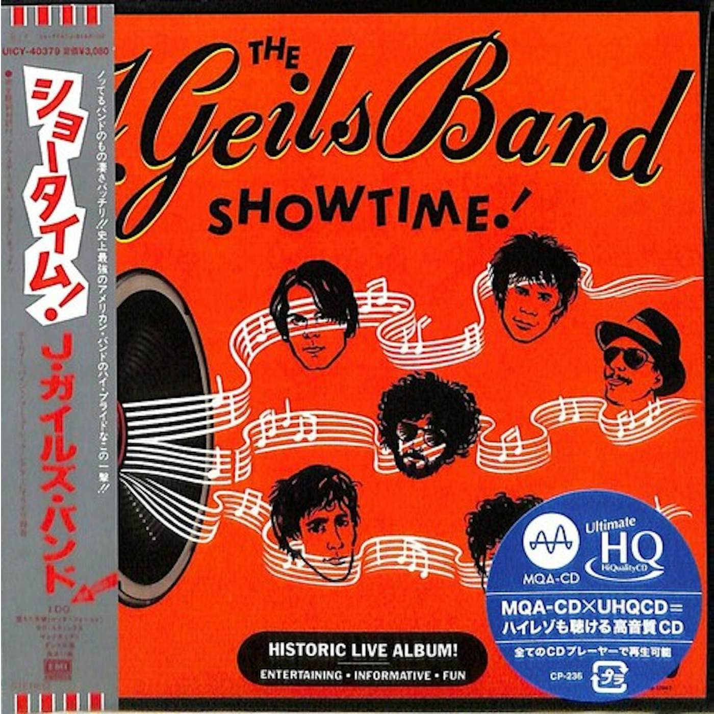 The J. Geils Band SHOWTIME! (LIMITED) CD