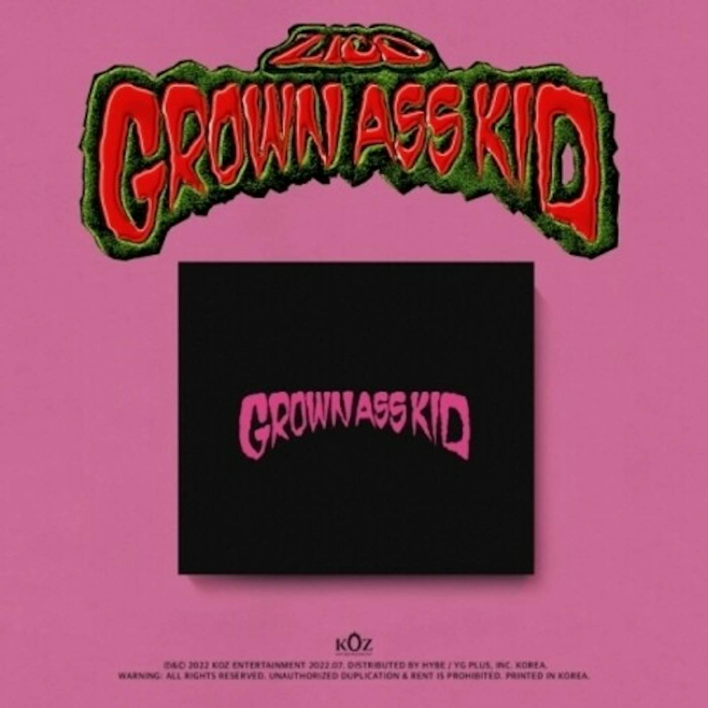 ZICO GROWN ASS KID (JEWEL VER.) CD