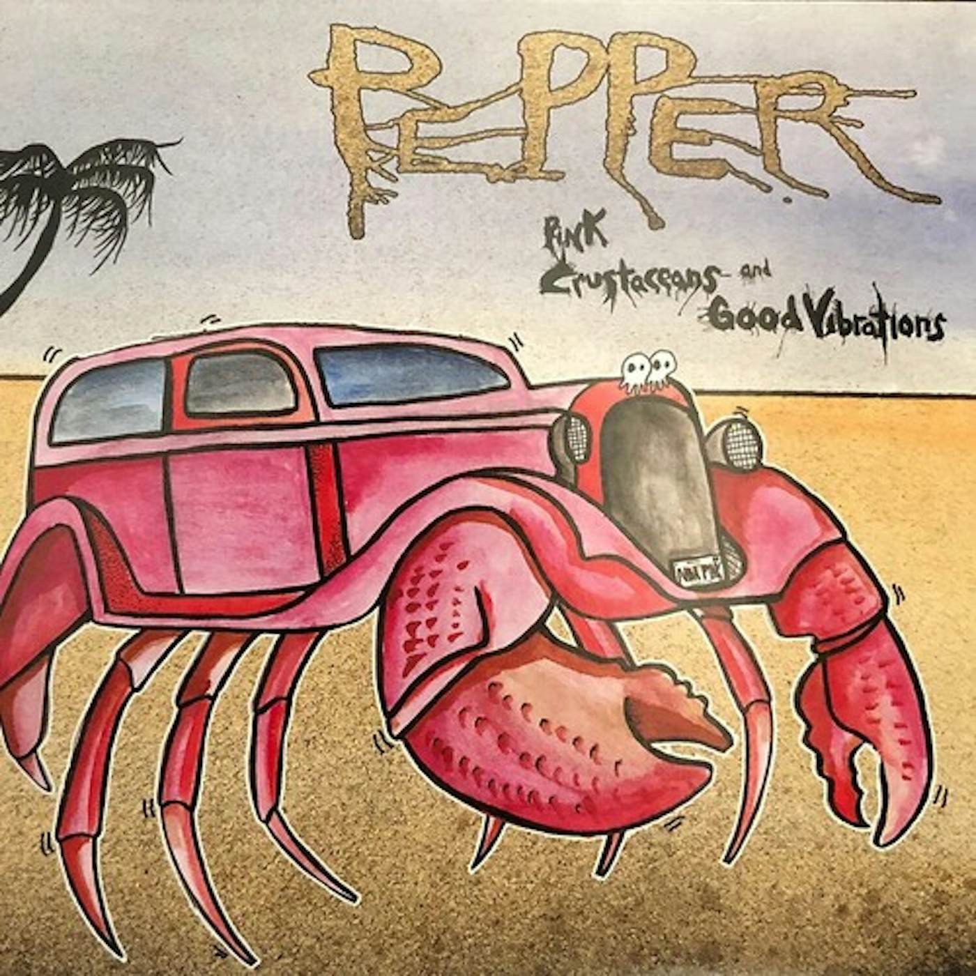 Pepper Pink Crustaceans And Good Vibrations (Blue Opaque) Vinyl Record