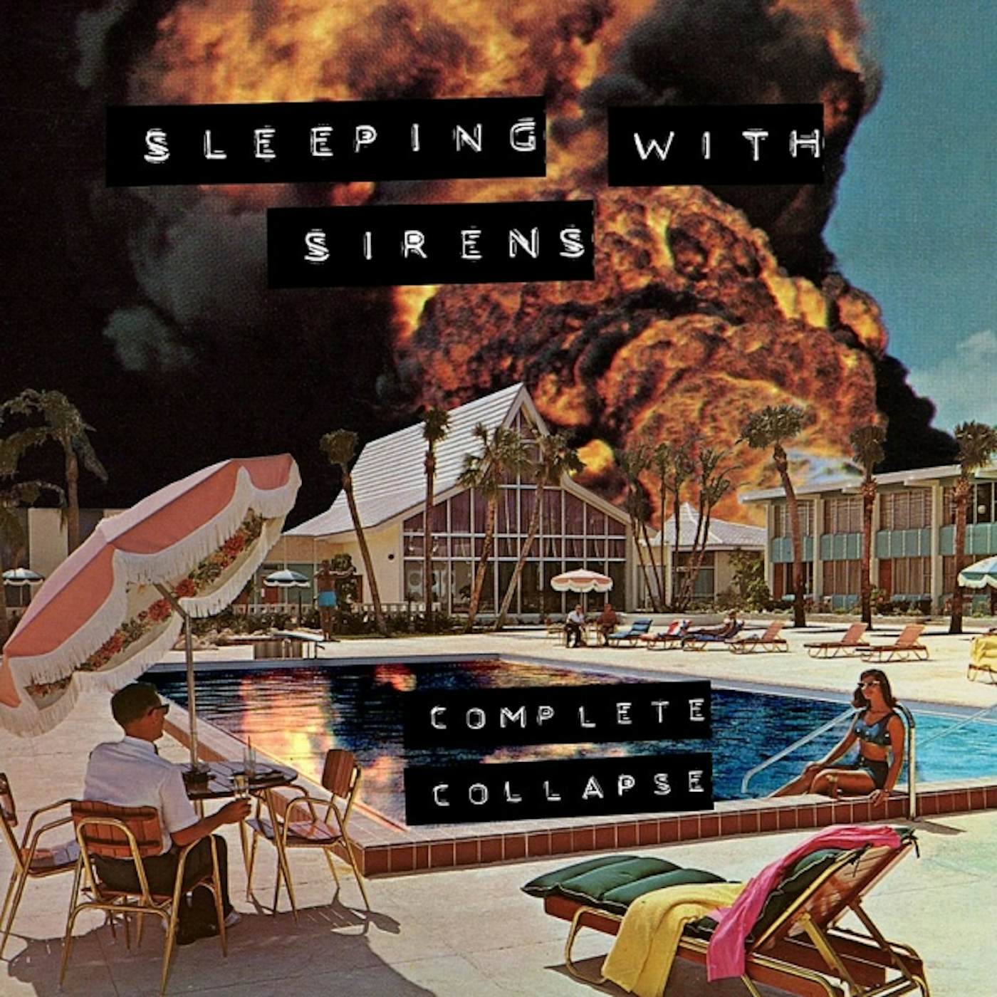 Sleeping With Sirens Complete Collapse (Easter Yellow/Translucent Orange) Vinyl Record