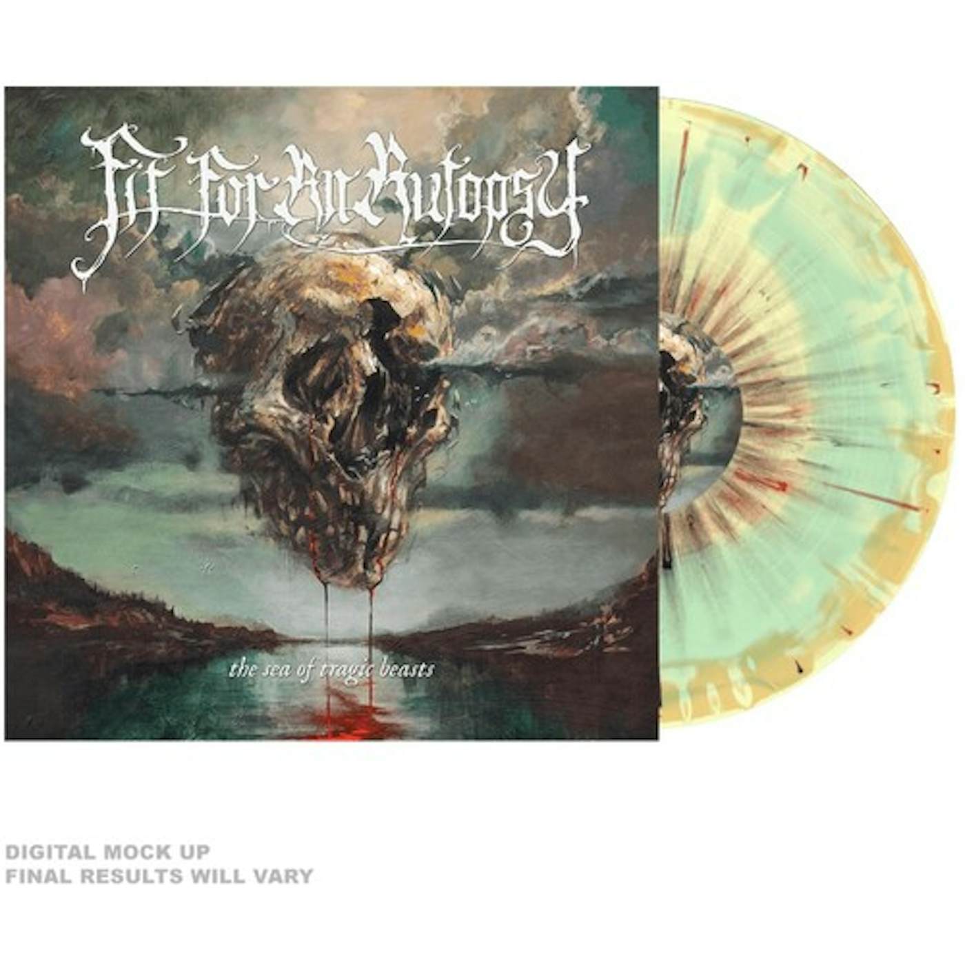 Fit For An Autopsy SEA OF TRAGIC BEASTS - YELLOW MINT & ORANGE Vinyl Record