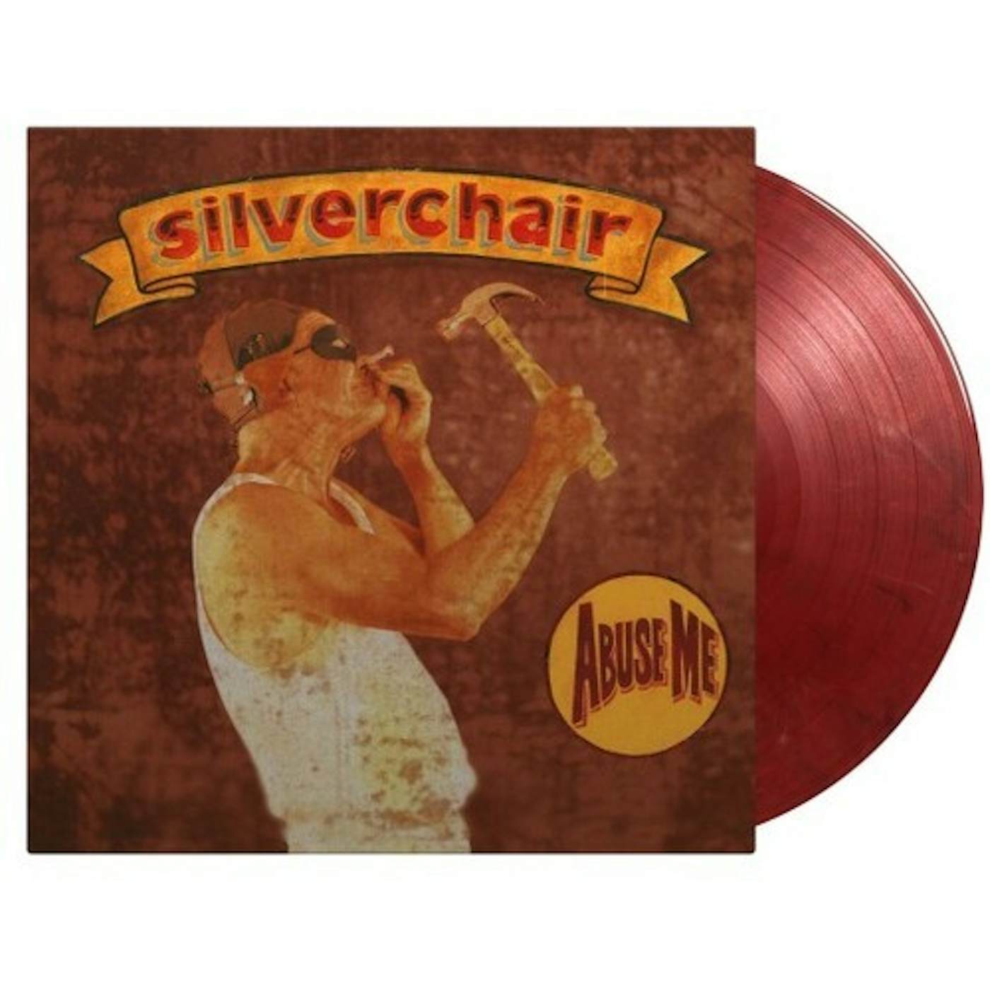 Silverchair Abuse Me (White & Translucent Red Marbled Colored) Vinyl Record