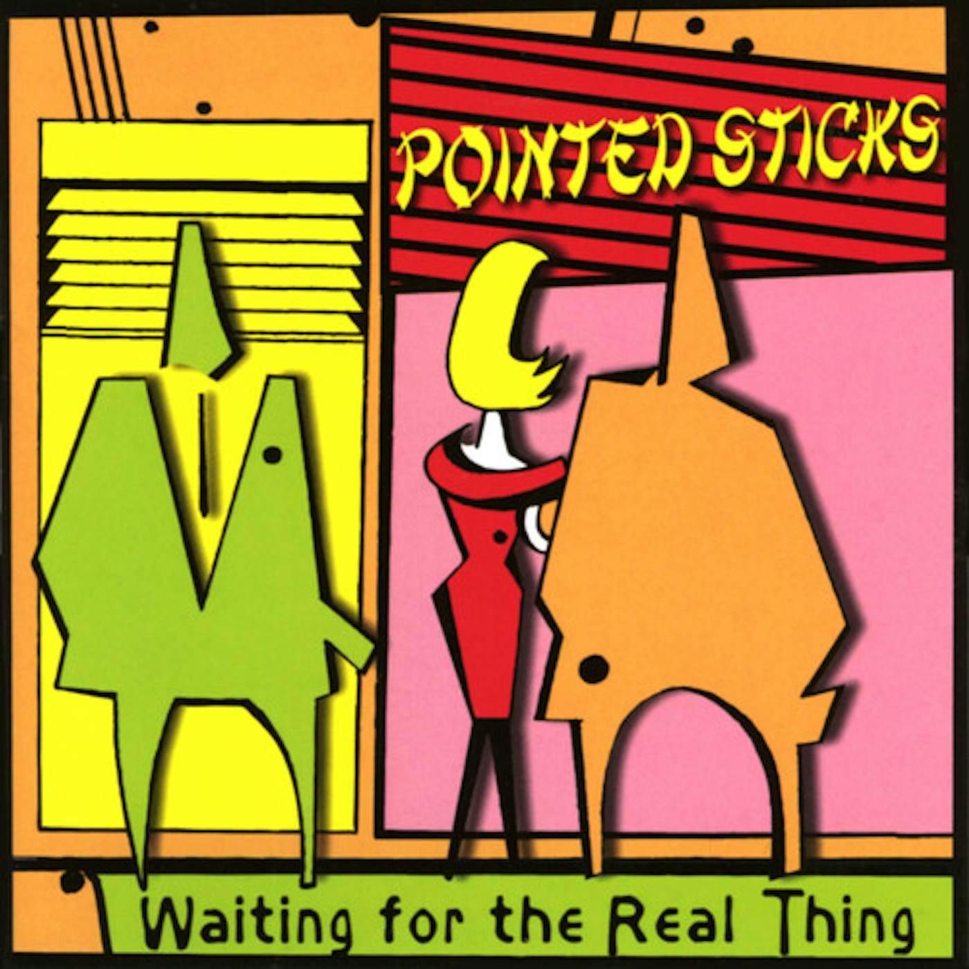 Pointed Sticks Waiting For The Real Thing - Orange Vinyl Record