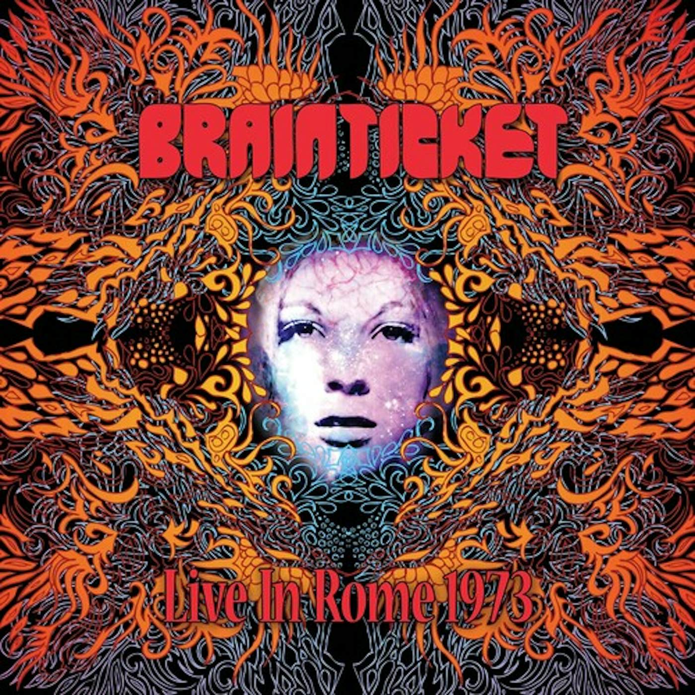 Brainticket LIVE IN ROME 1973 - RED/YELLOW SPLATTER Vinyl Record
