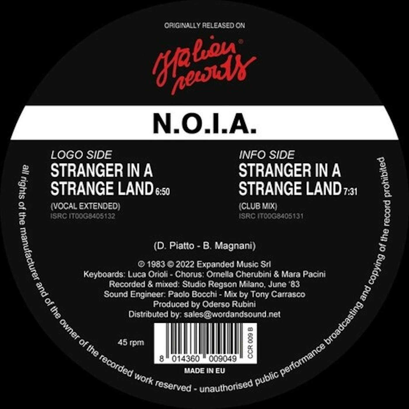 N.O.I.A. Stranger In A Strange Land Vinyl Record