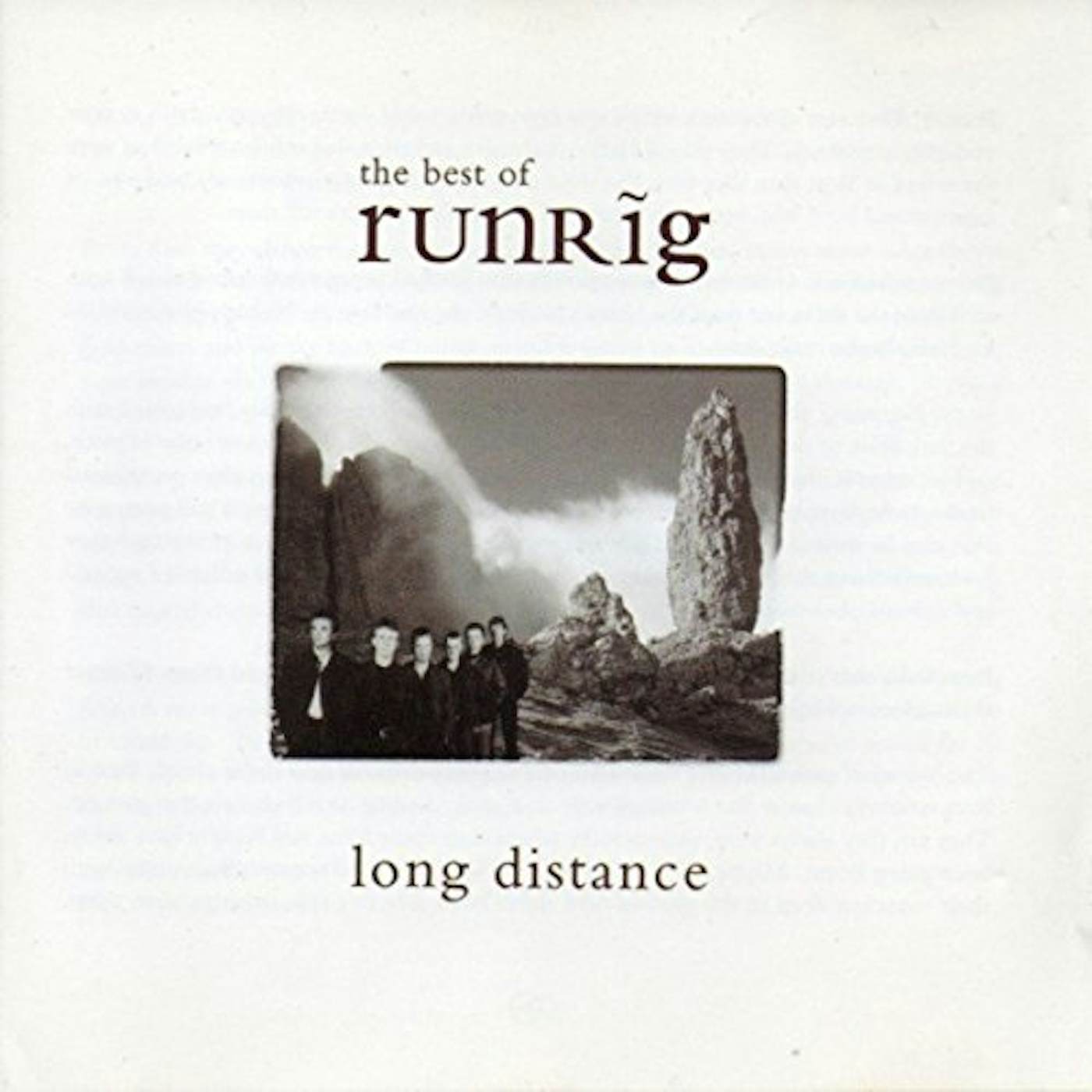 Runrig LONG DISTANCE Vinyl Record