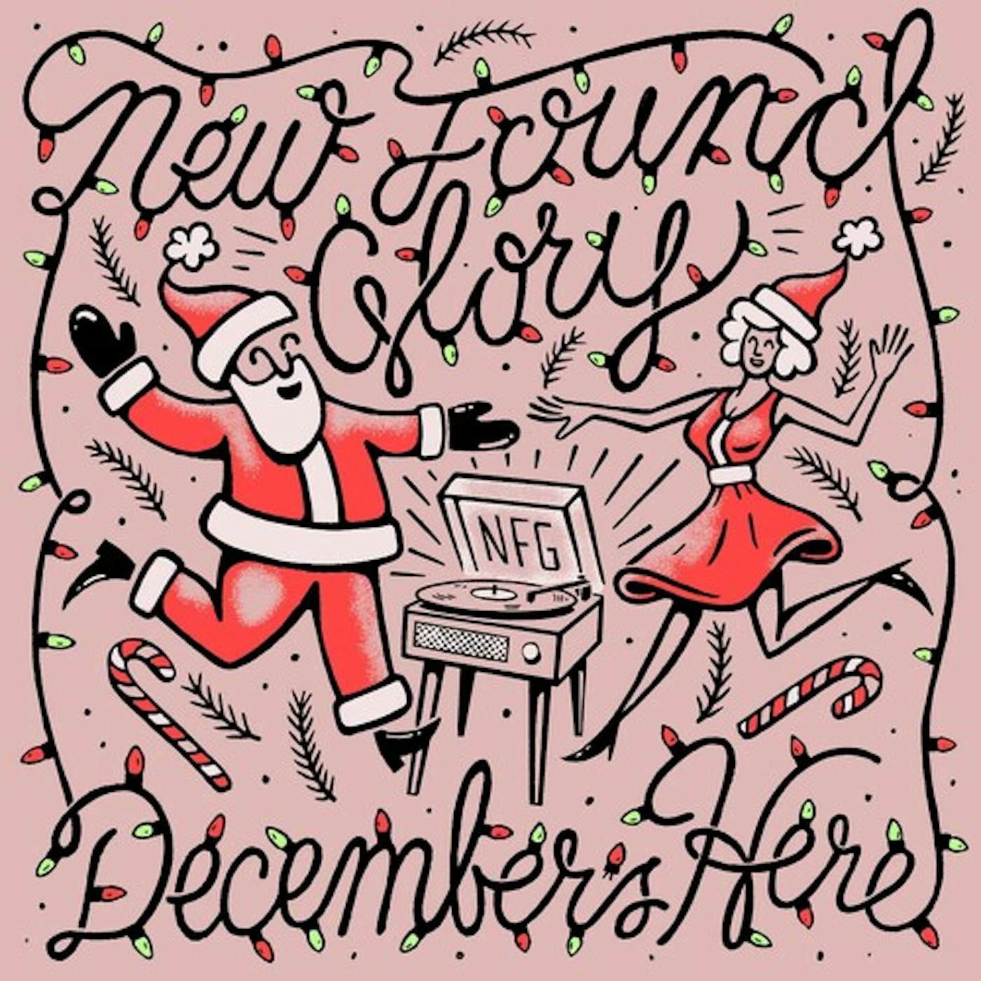 New Found Glory December's Here - Light Pink Vinyl Record
