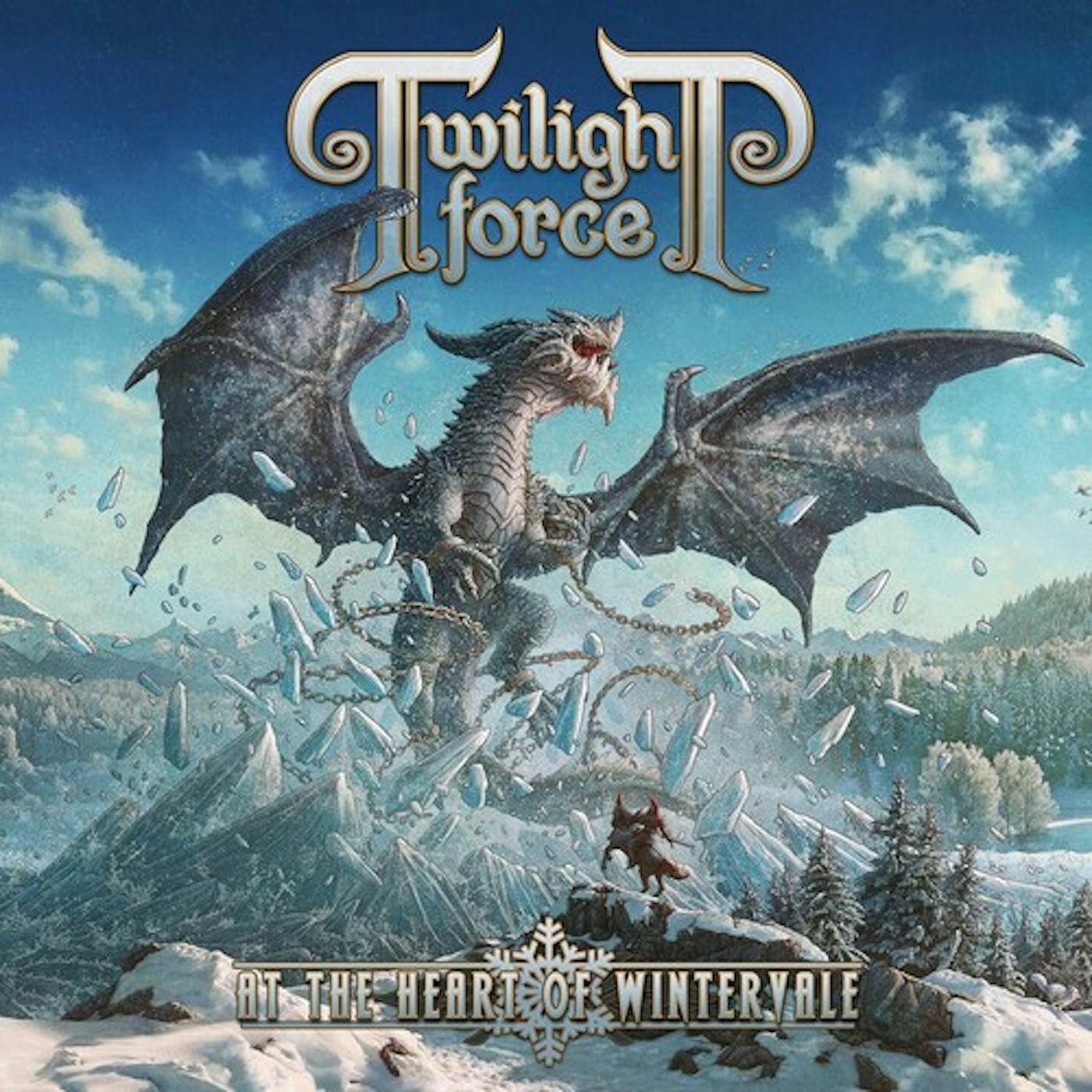 Twilight Force AT THE HEART OF WINTERVALE - ICE BLUE Vinyl Record