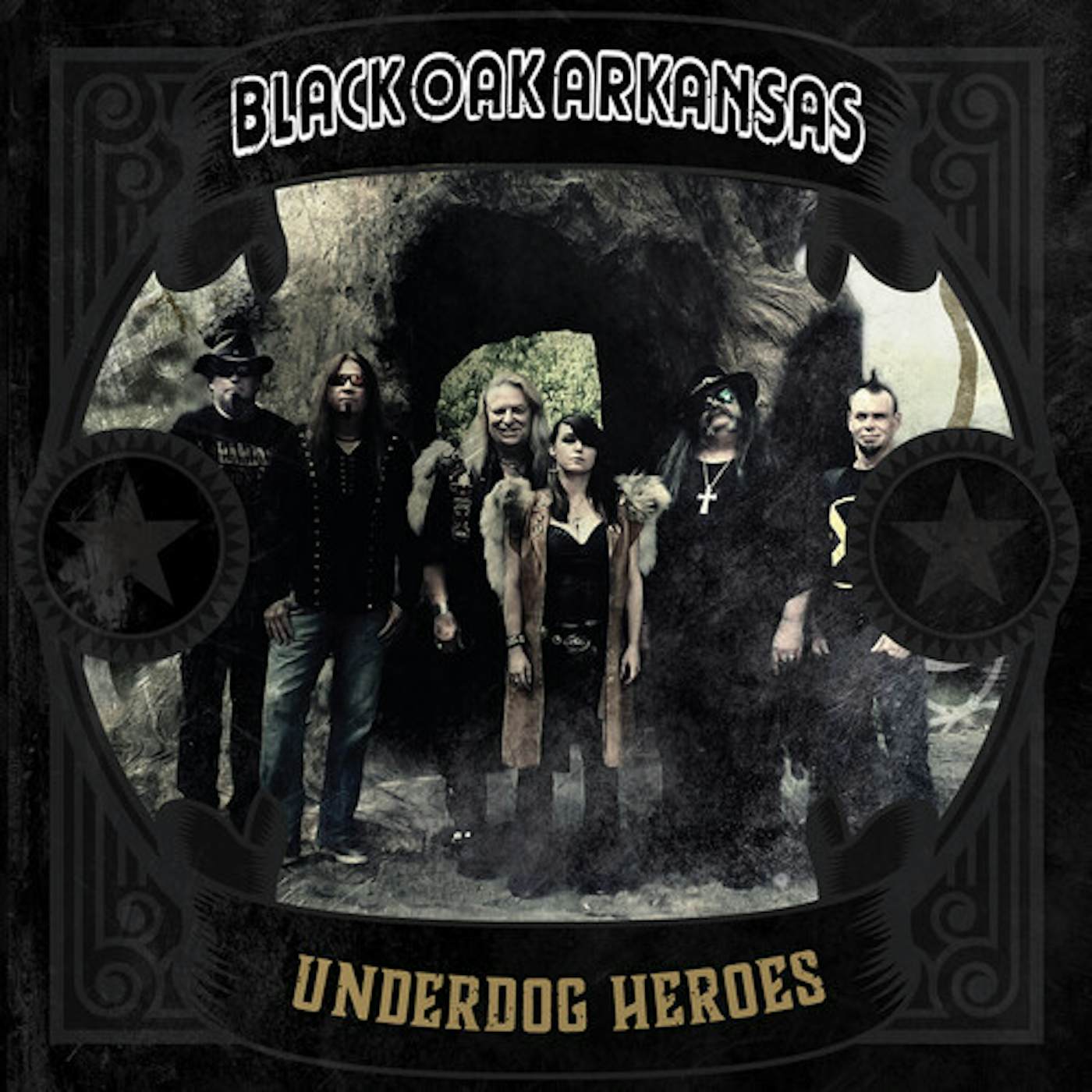 Black Oak Arkansas Underdog Heroes - Gold Vinyl Record