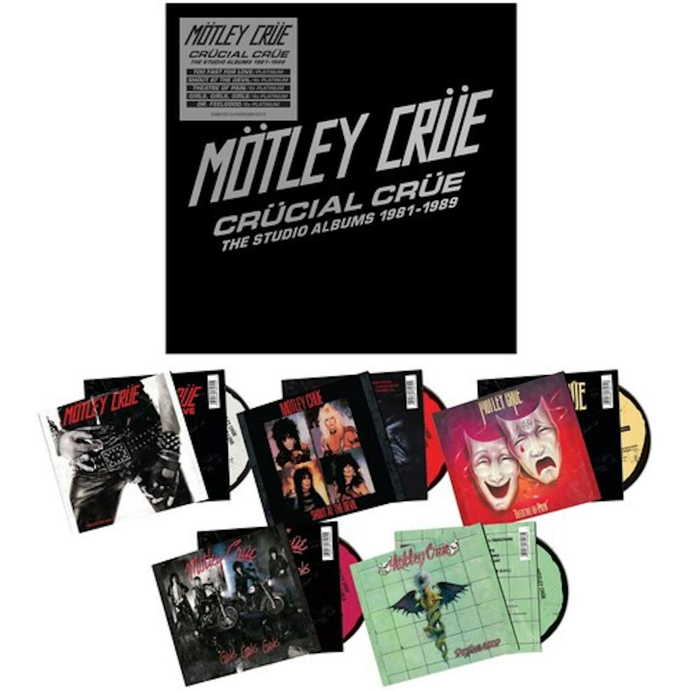 Mötley Crüe CRUCIAL CRUE: THE STUDIO ALBUMS 1981-1989 CD