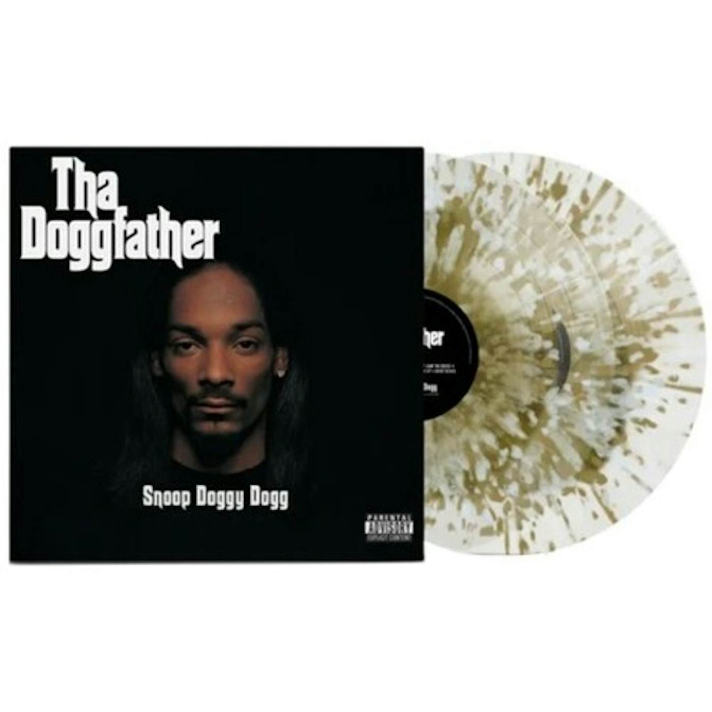 Snoop Dogg THA DOGGFATHER - CLEAR WITH GOLD & WHITE SPLATTER Vinyl Record