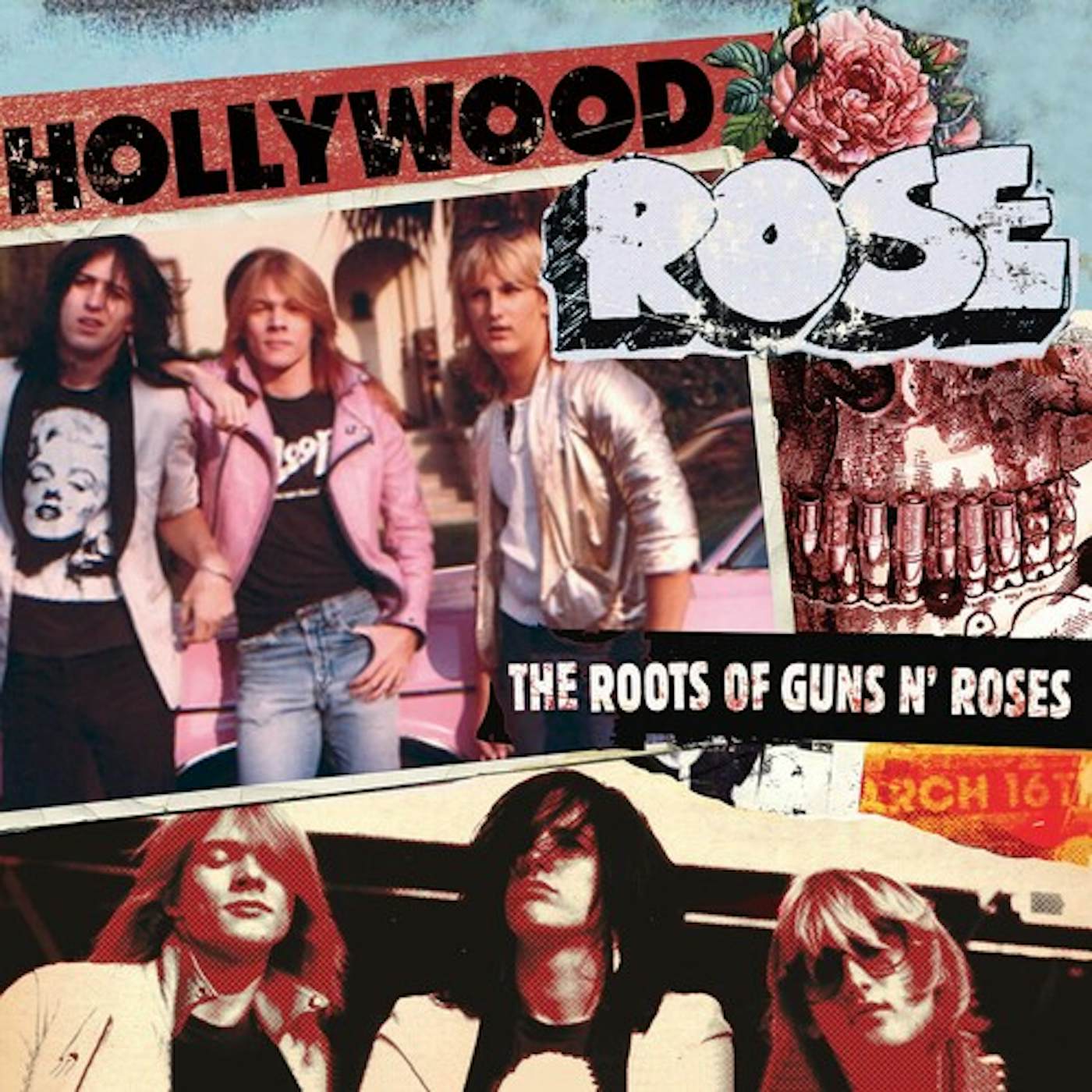 Hollywood Rose ROOTS OF GUNS N' ROSES - RED/WHITE SPLATTER Vinyl Record