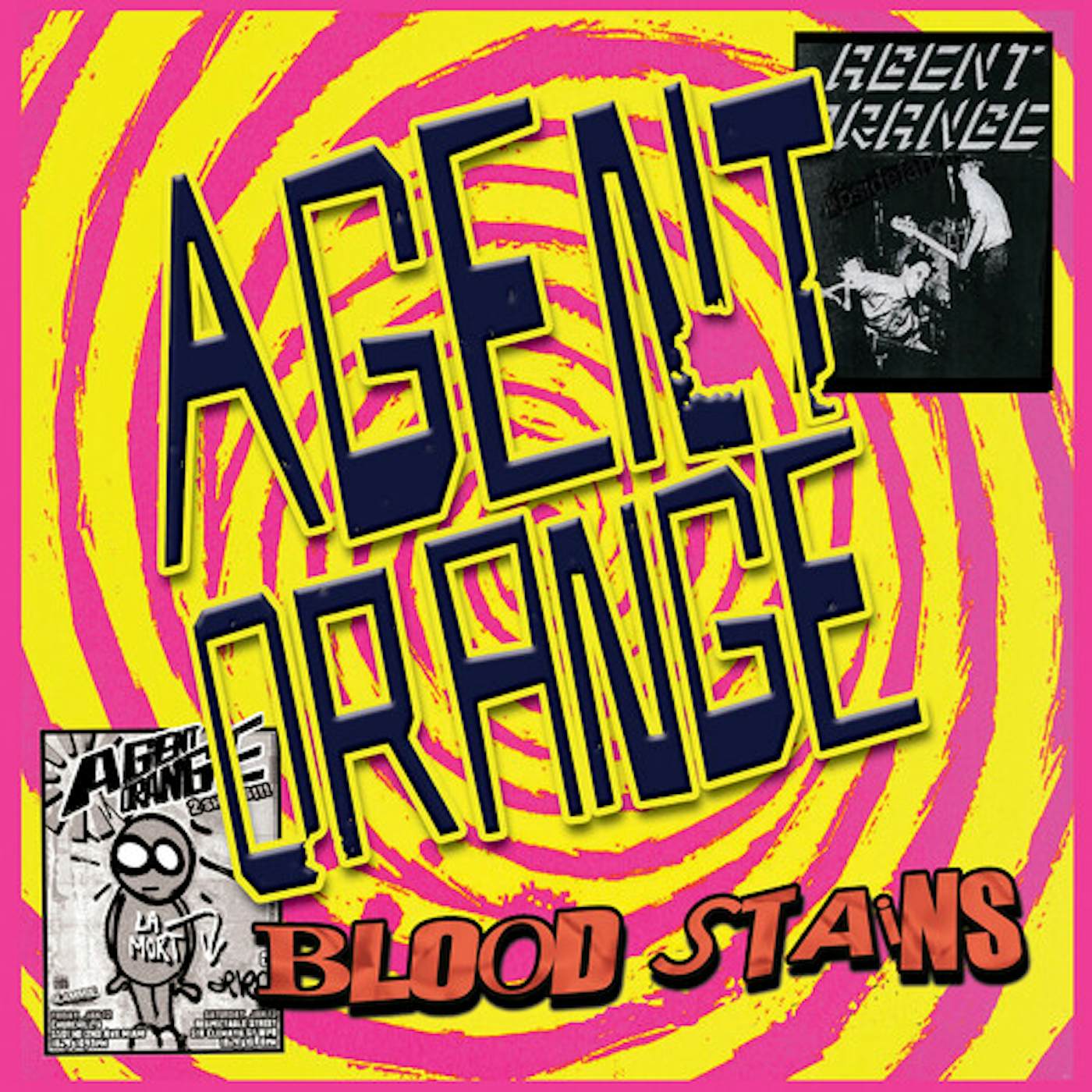Agent Orange BLOODSTAINS - YELLOW Vinyl Record