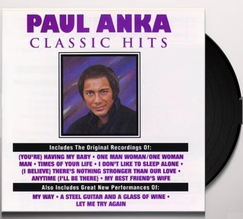 Paul Anka Classic Hits Vinyl Record