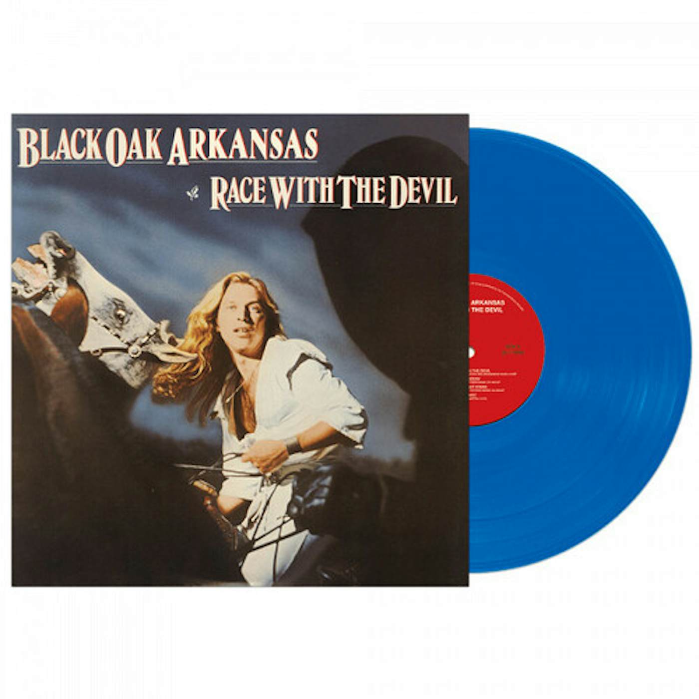 Black Oak Arkansas RACE WITH THE DEVIL - BLUE Vinyl Record