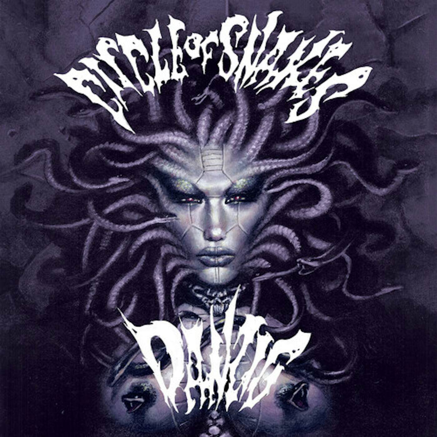 Danzig Circle Of Snakes - Black/White/Purple Splatter Vinyl Record