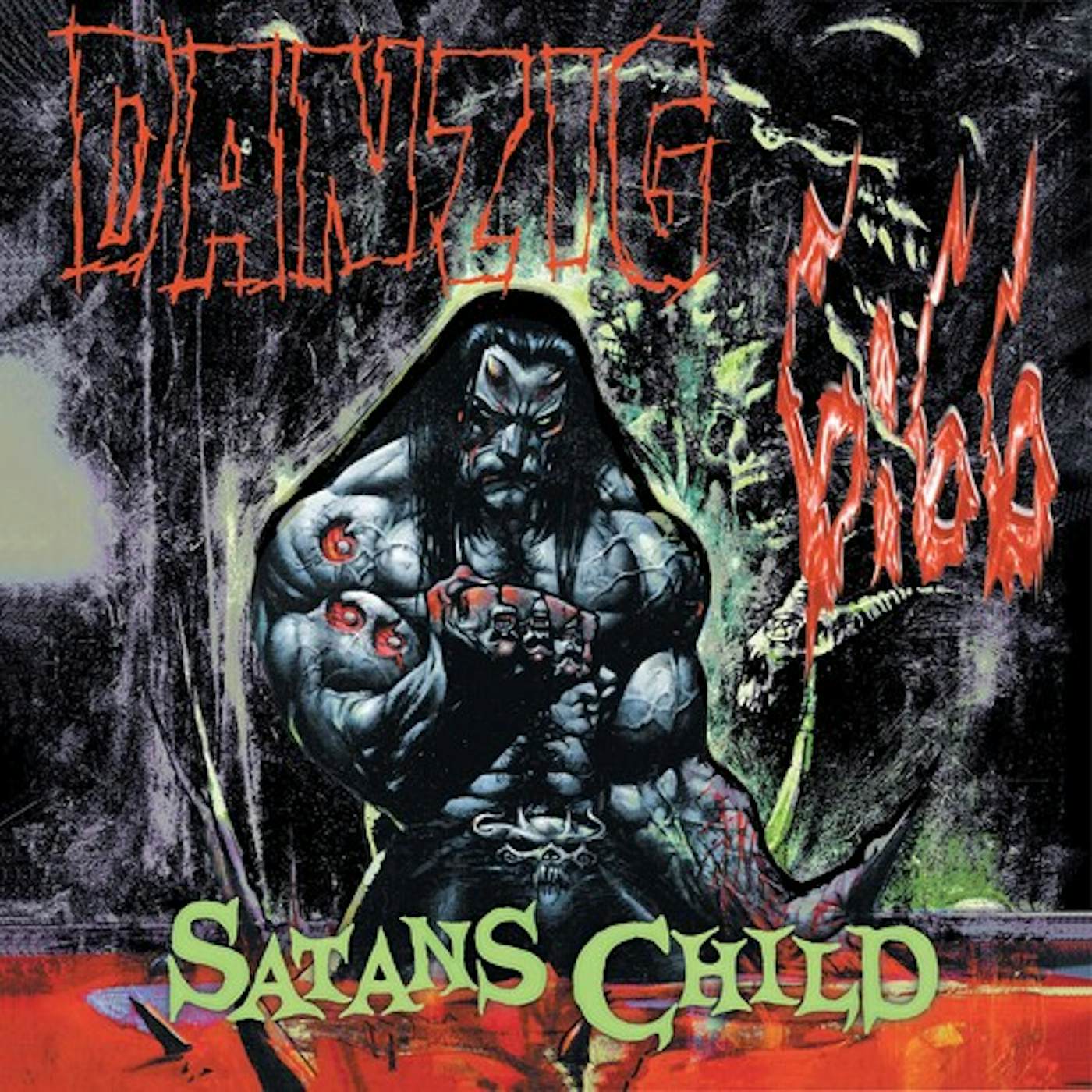 Danzig 6:66: Satan's Child - Black Splash Of Blood Red Vinyl Record