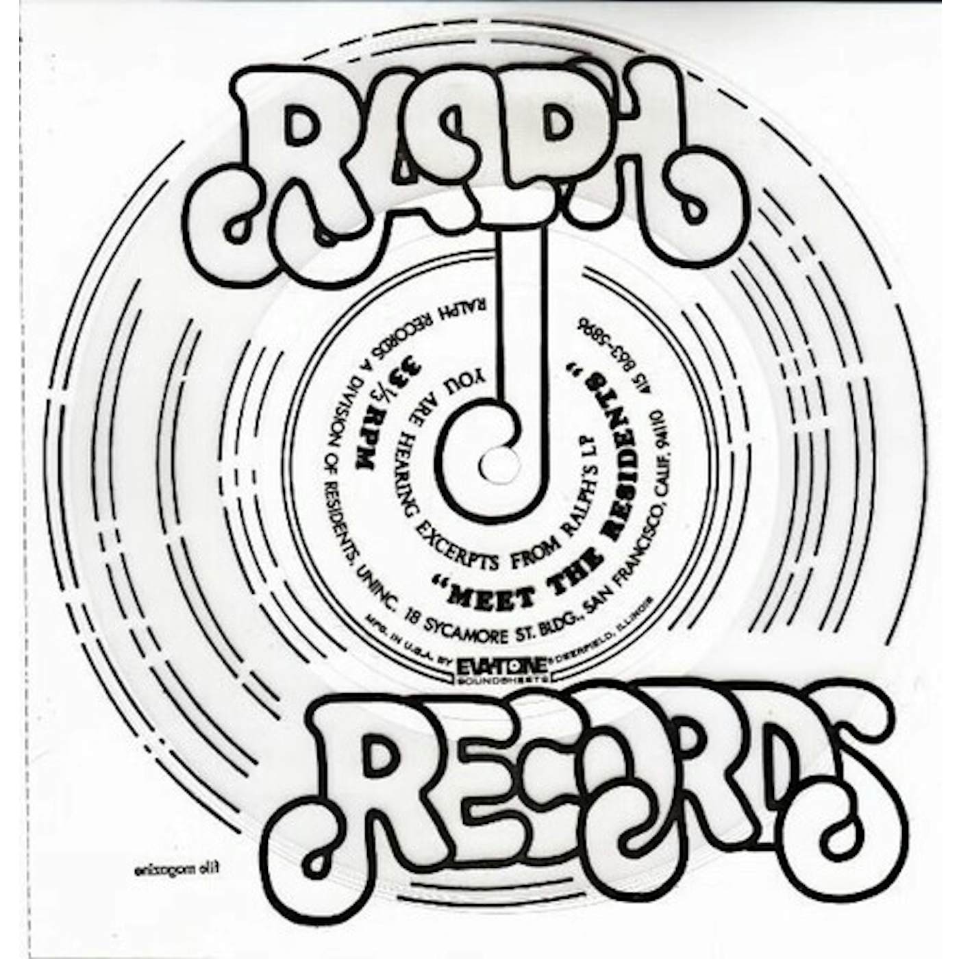 MEET THE RESIDENTS SINGLE Vinyl Record