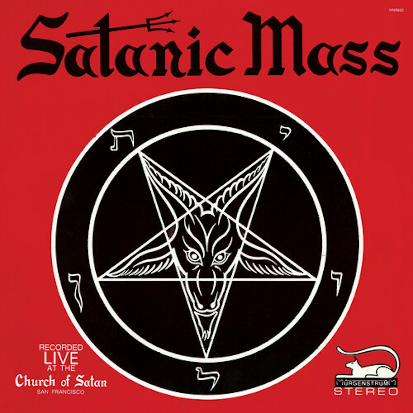 Anton LaVey SATANIC MASS - RED/BLACK SPLATTER Vinyl Record