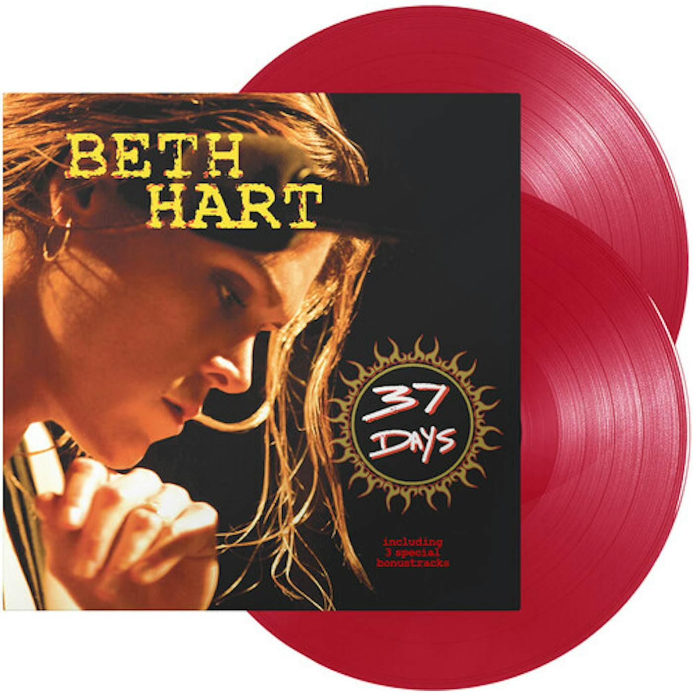 Beth Hart 37 Days - Transparent Red Vinyl Record