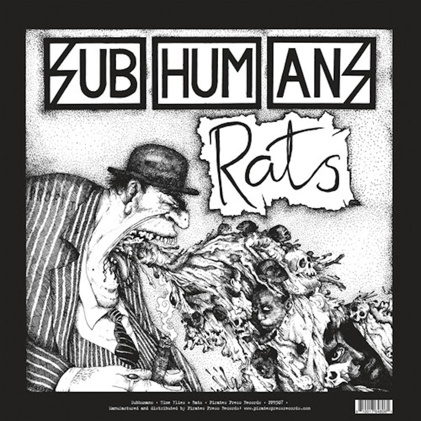 Subhumans TIME FLIES + RATS Vinyl Record