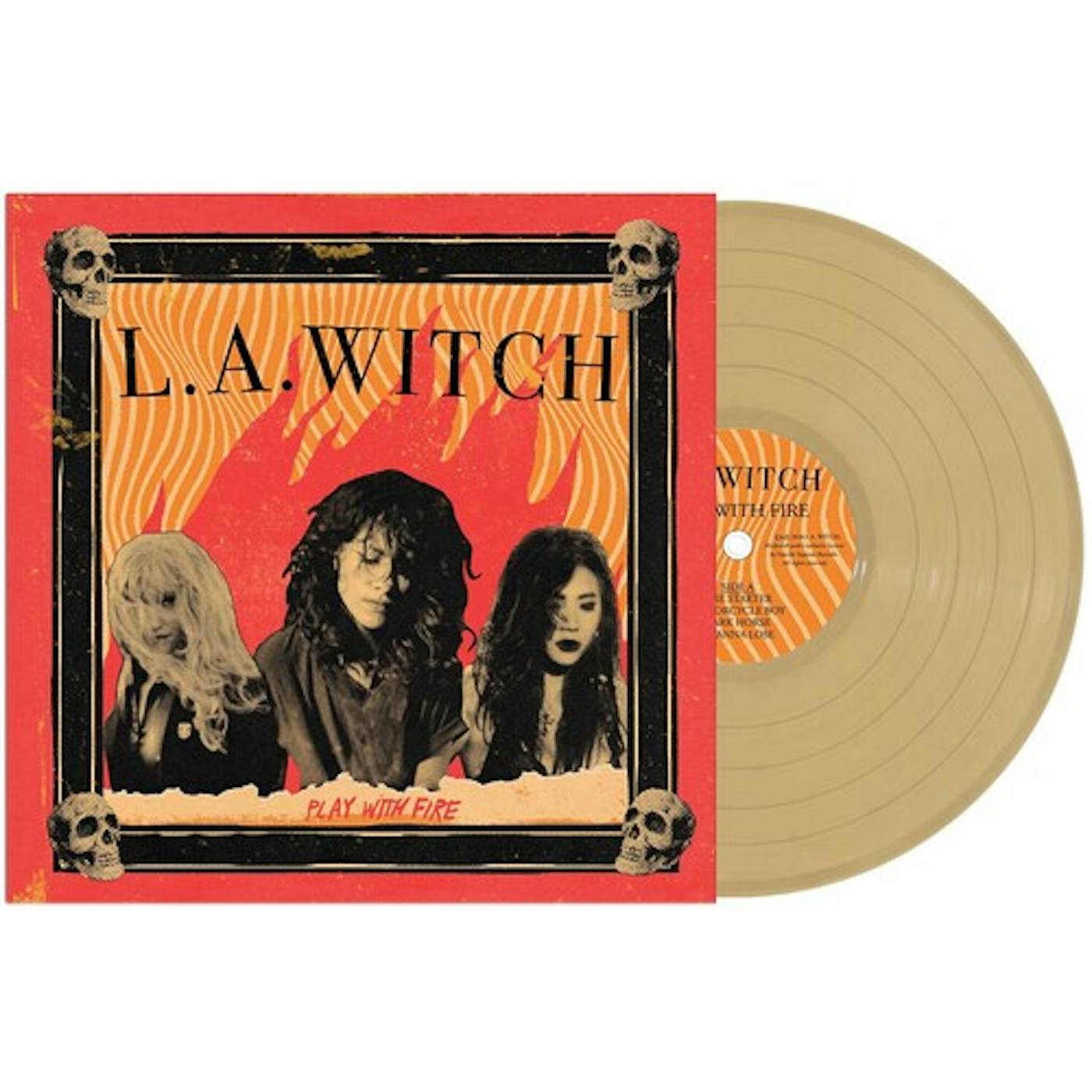 L.A. WITCH PLAY WITH FIRE - GOLD Vinyl Record