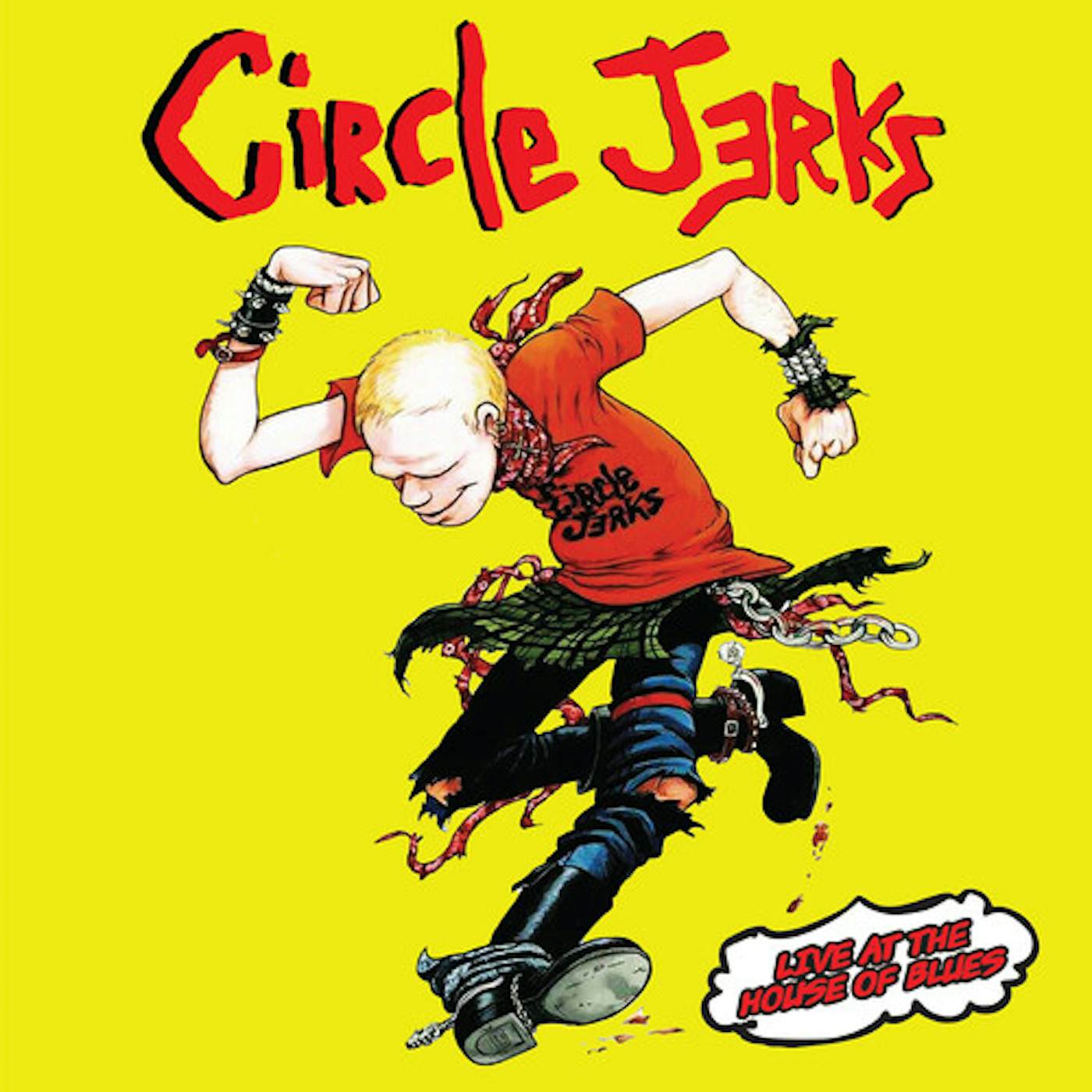 Circle Jerks LIVE AT THE HOUSE OF BLUES - YELLOW Vinyl Record